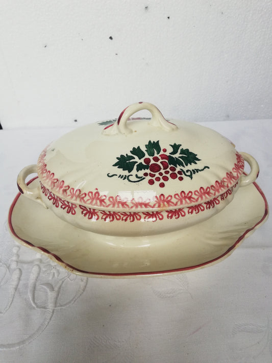 Saucière couverte terre de fer Longwy