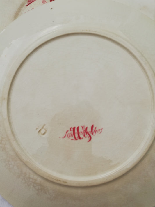 assiette sur pied Fontanges Sarreguemines