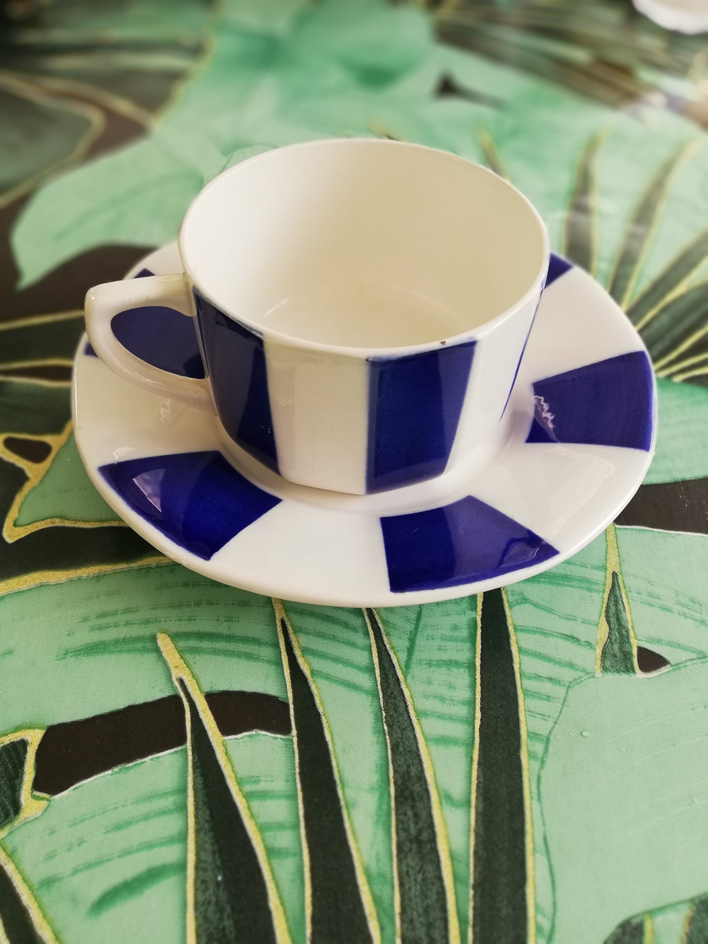 Tasse à thé Digoin Sarreguemines