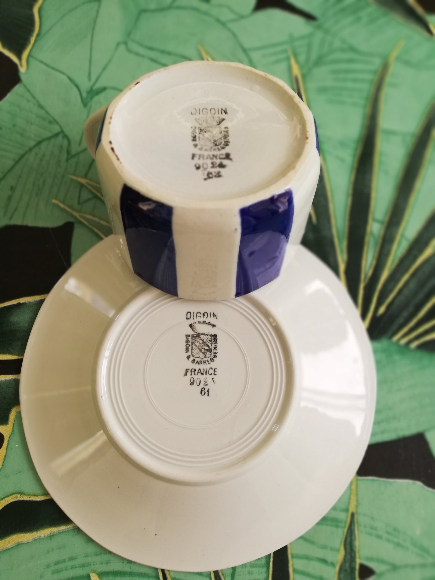Tasse à thé Digoin Sarreguemines