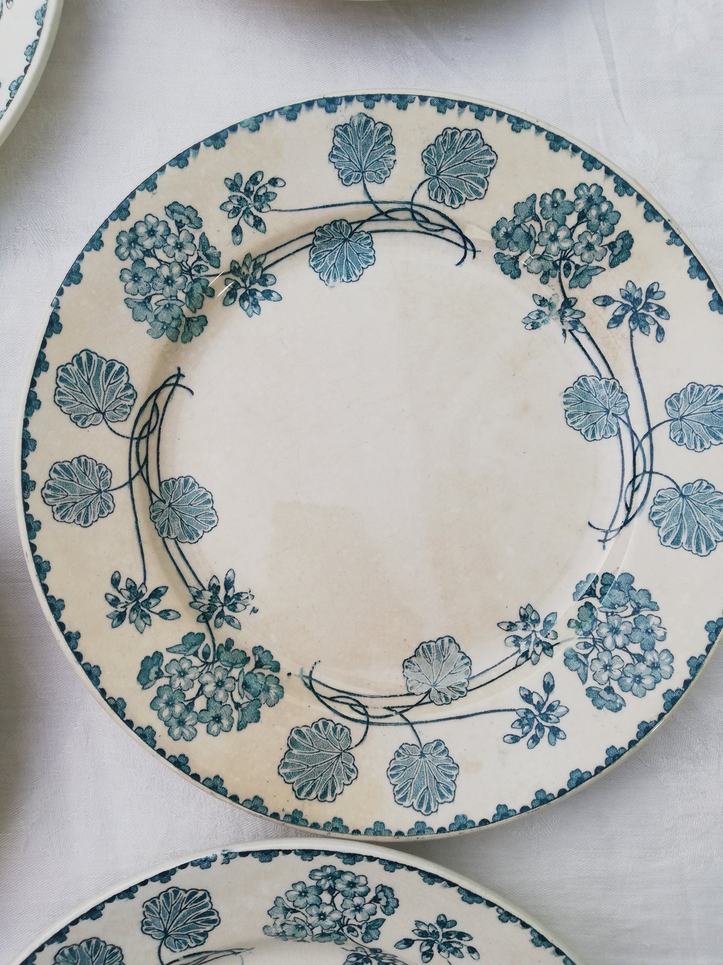 Assiette a dessert Sarreguemines Geranium