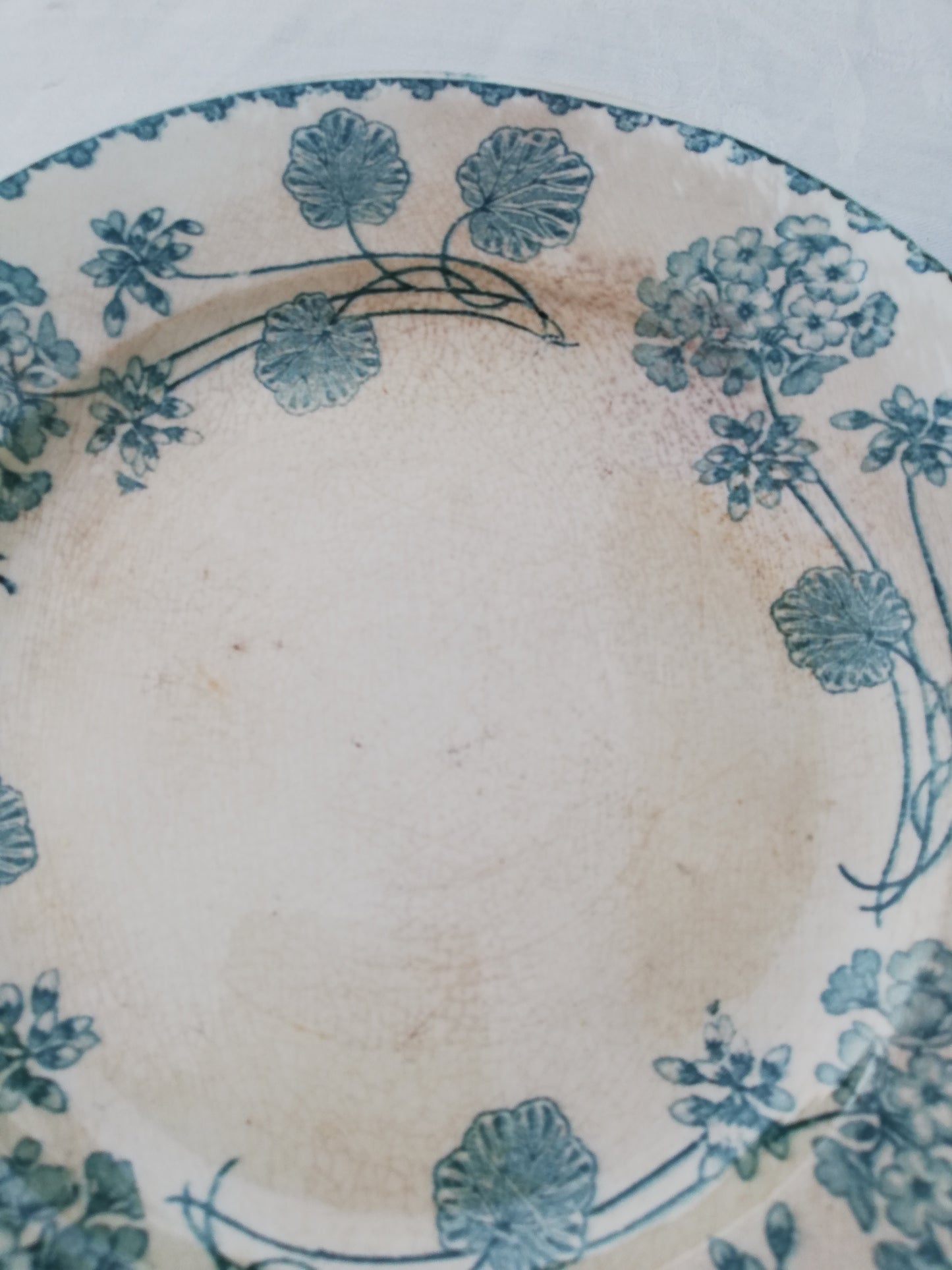 Assiette a dessert Sarreguemines Geranium