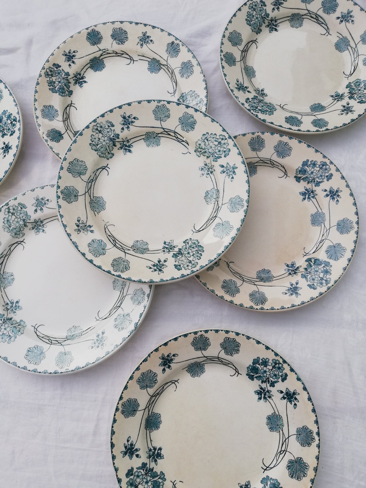 assiette sarreguemines geranium