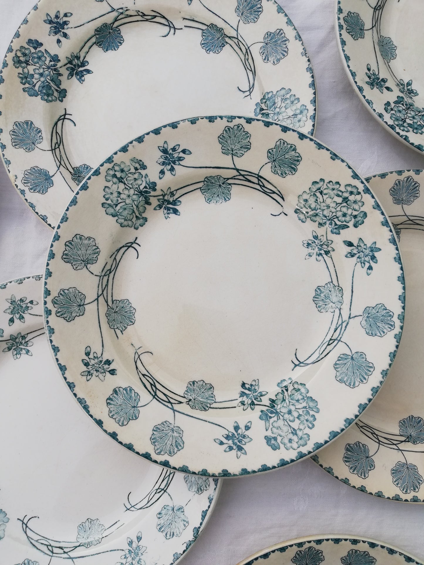 Assiette Sarreguemines Geranium
