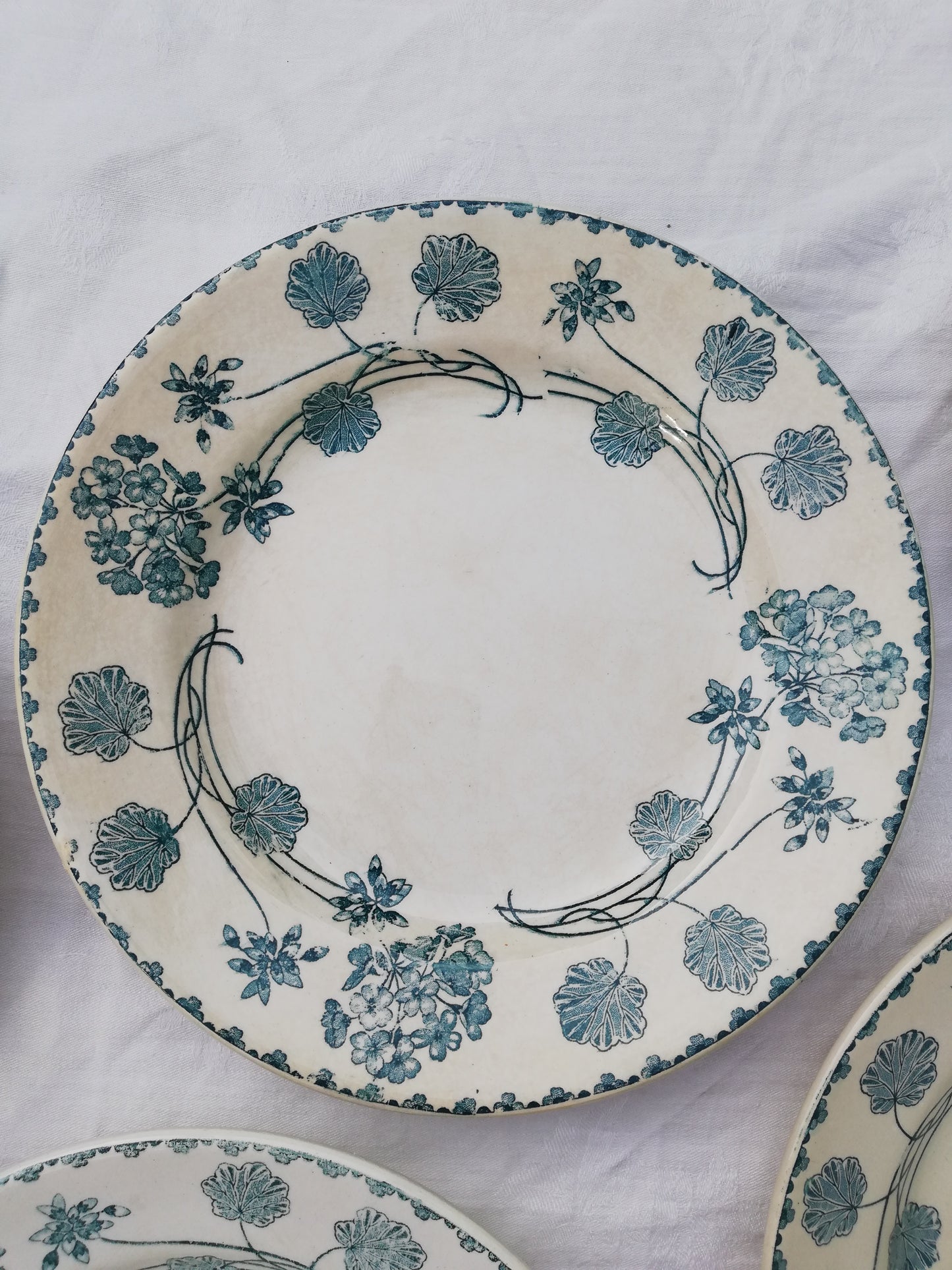 Assiette Sarreguemines Geranium