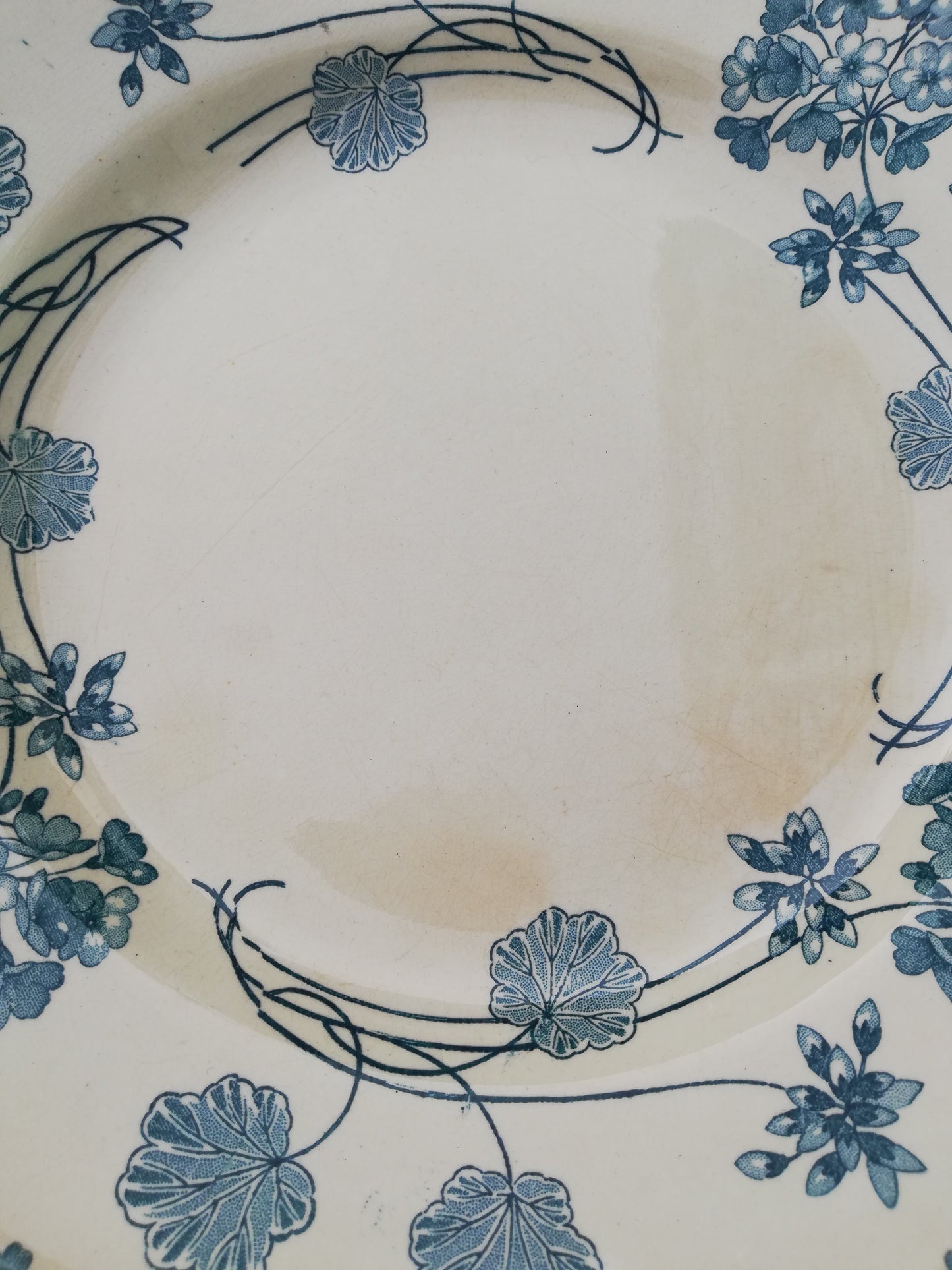 Assiette Sarreguemines Geranium