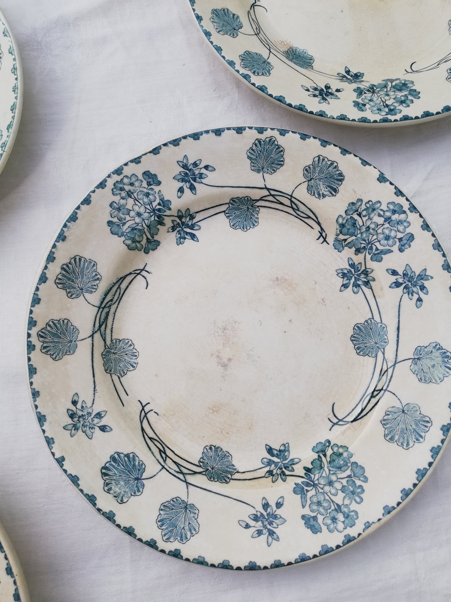 Assiette Sarreguemines Geranium