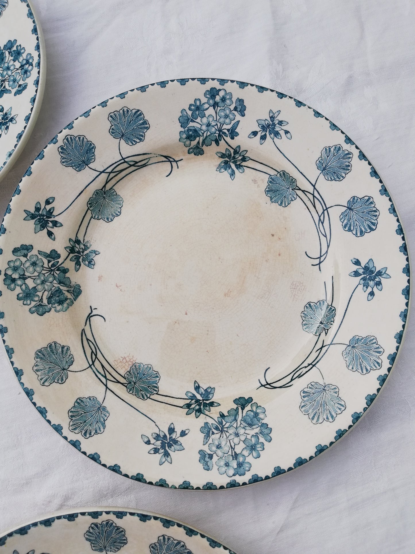 Assiette Sarreguemines Geranium