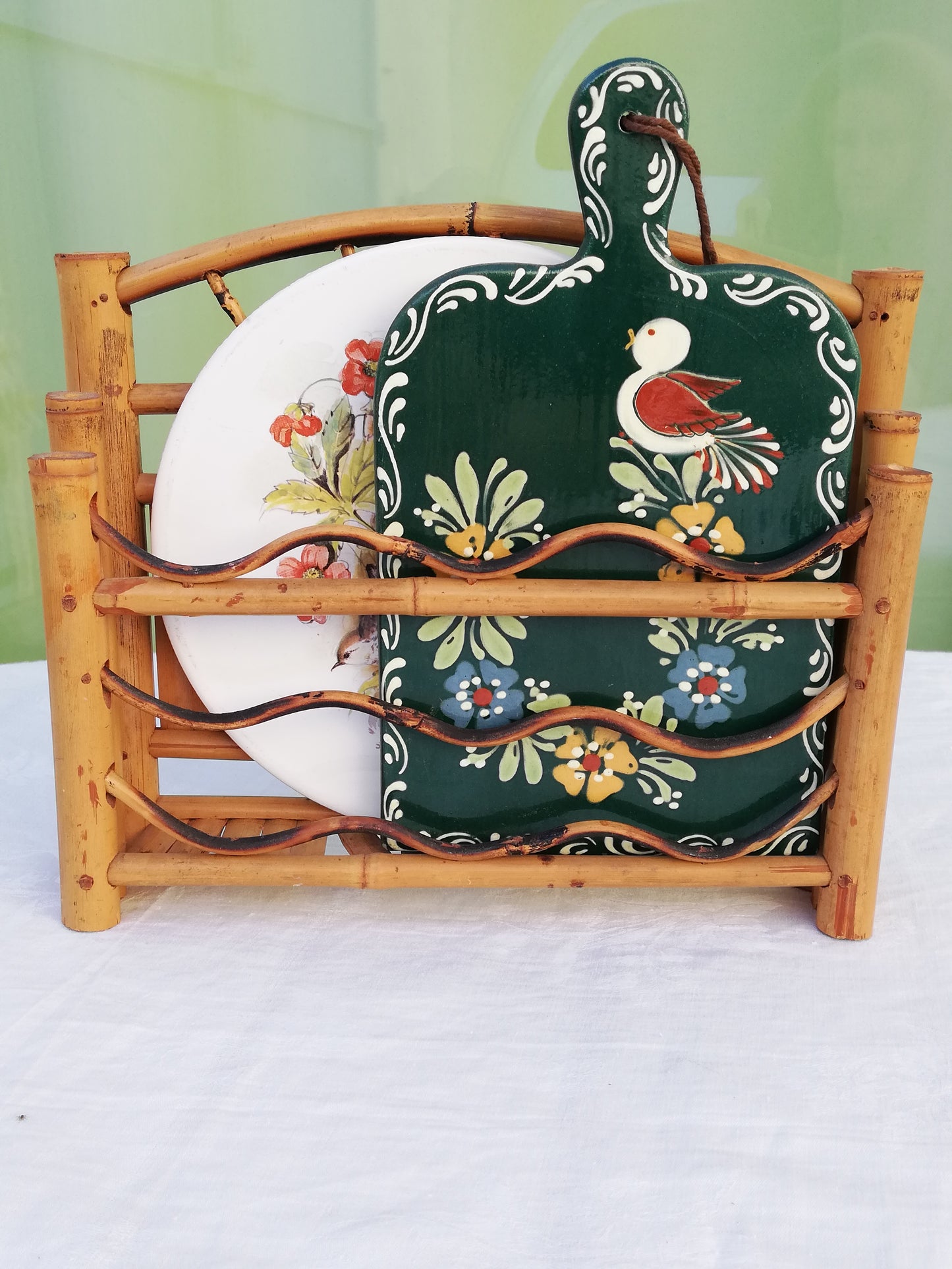 Porte courrier Bambou Vintage