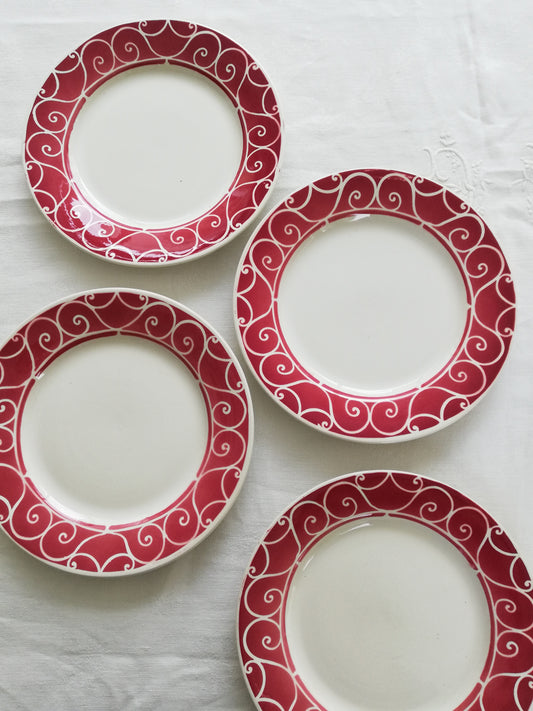 Assiette terre de fer Digoin Sarreguemines