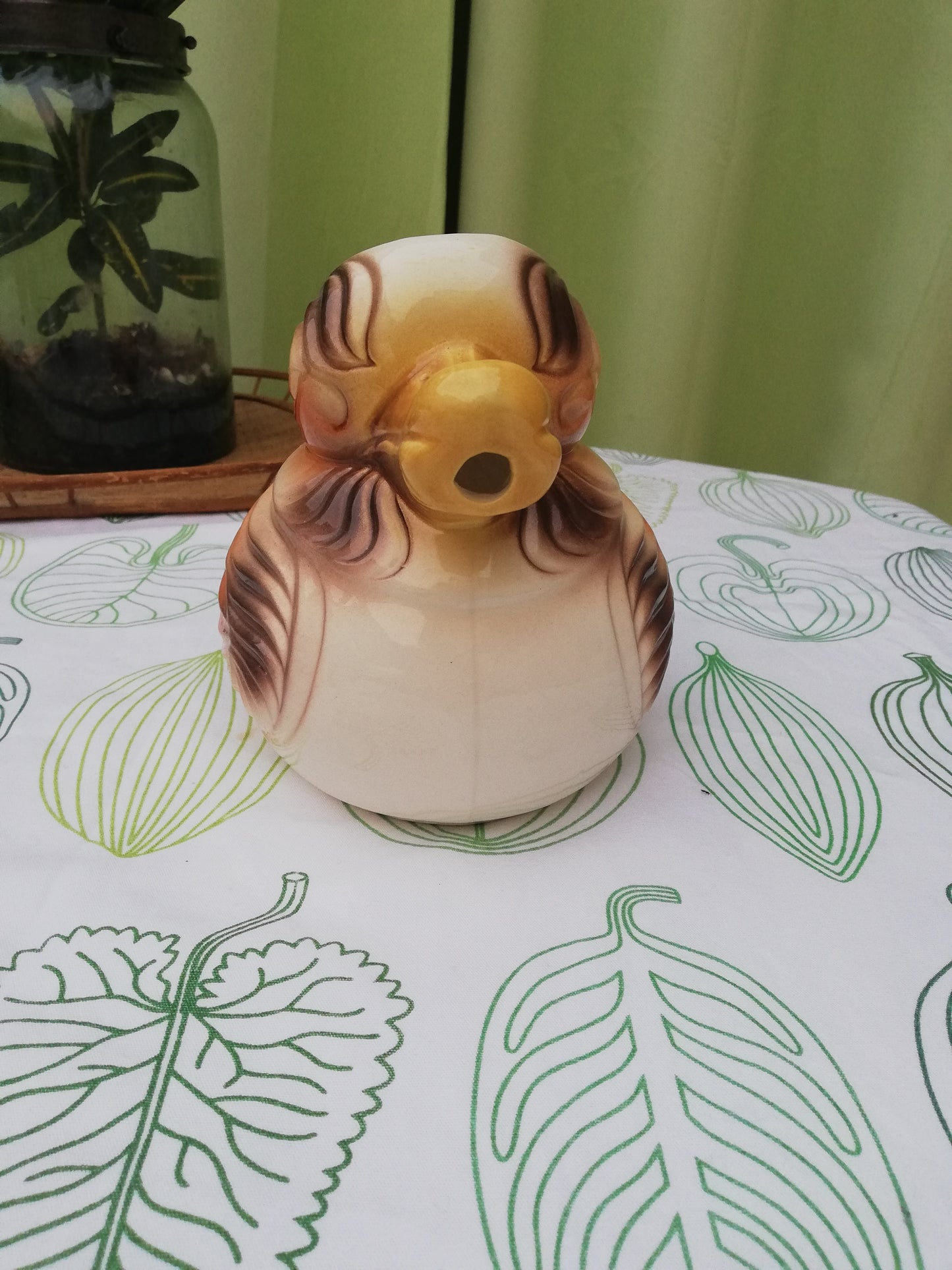 Pichet Barbotine Canard Sarreguemines