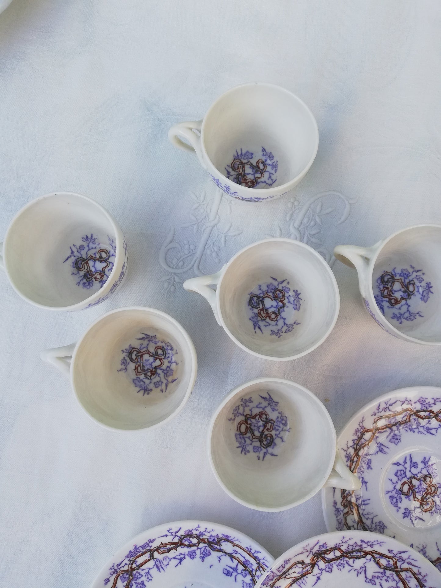 Tasse et Sous Tasse Sarreguemines