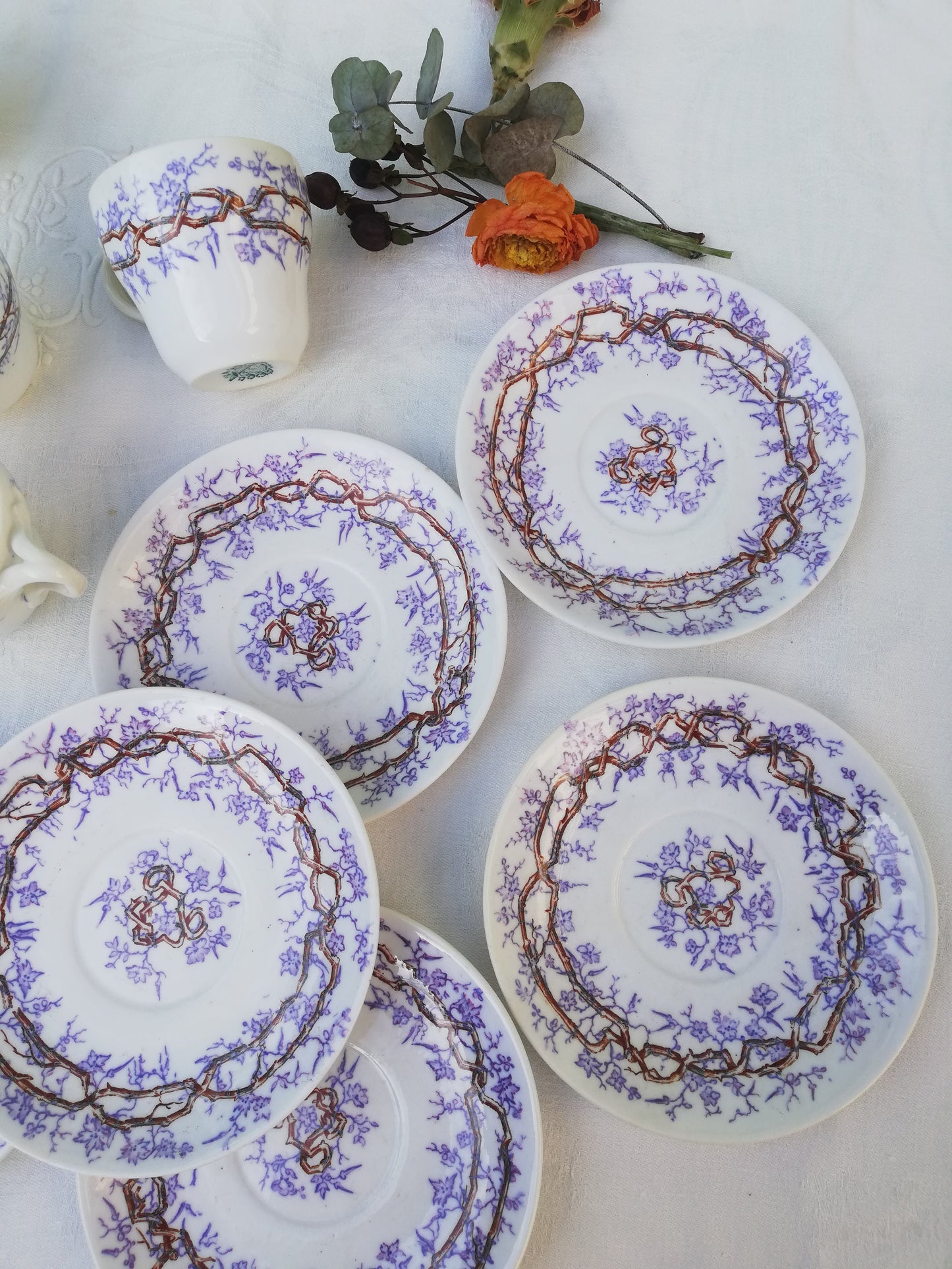 Tasse et Sous Tasse Sarreguemines