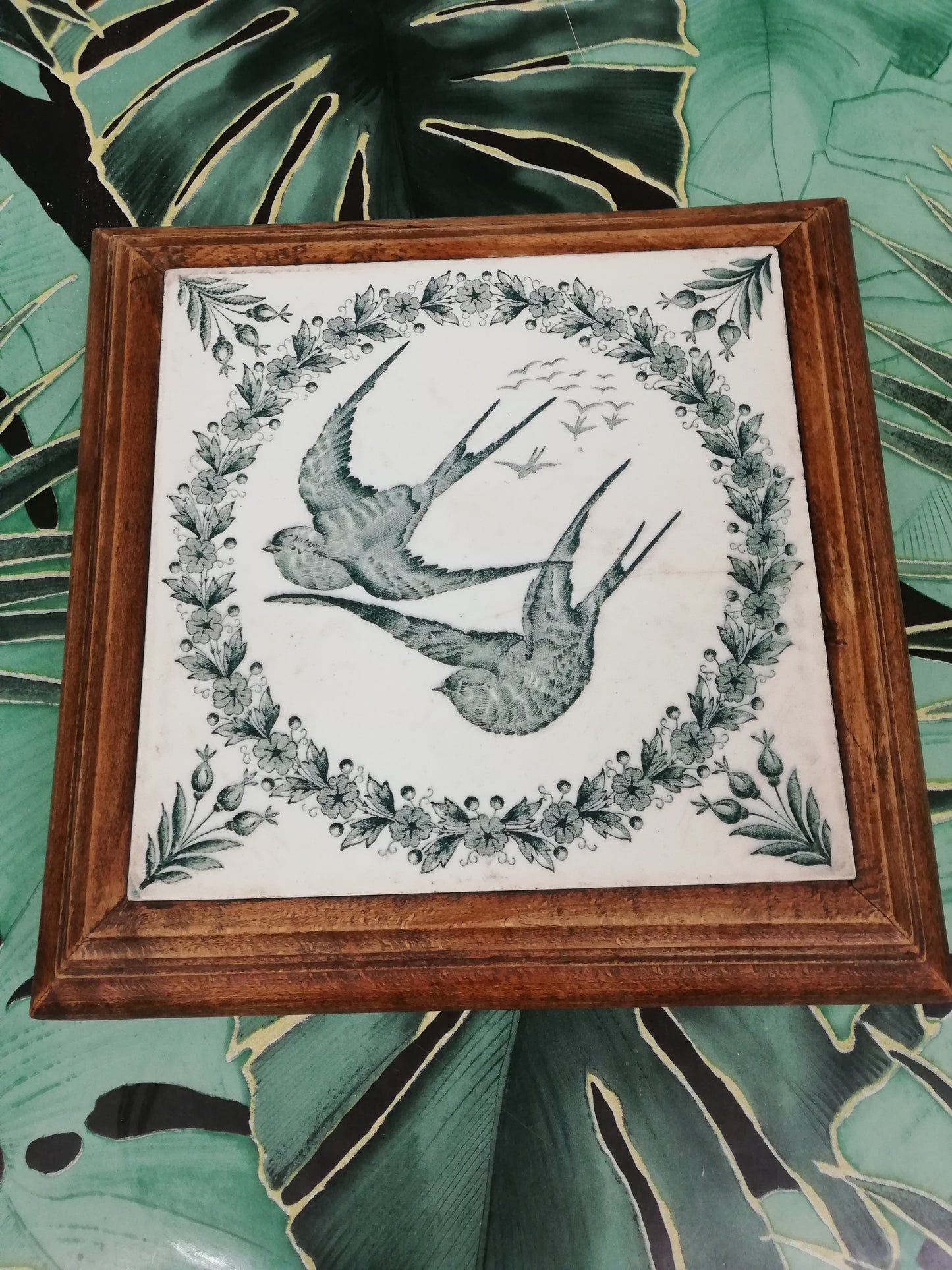 Dessous de Plat terre de Fer Oiseau Longwy