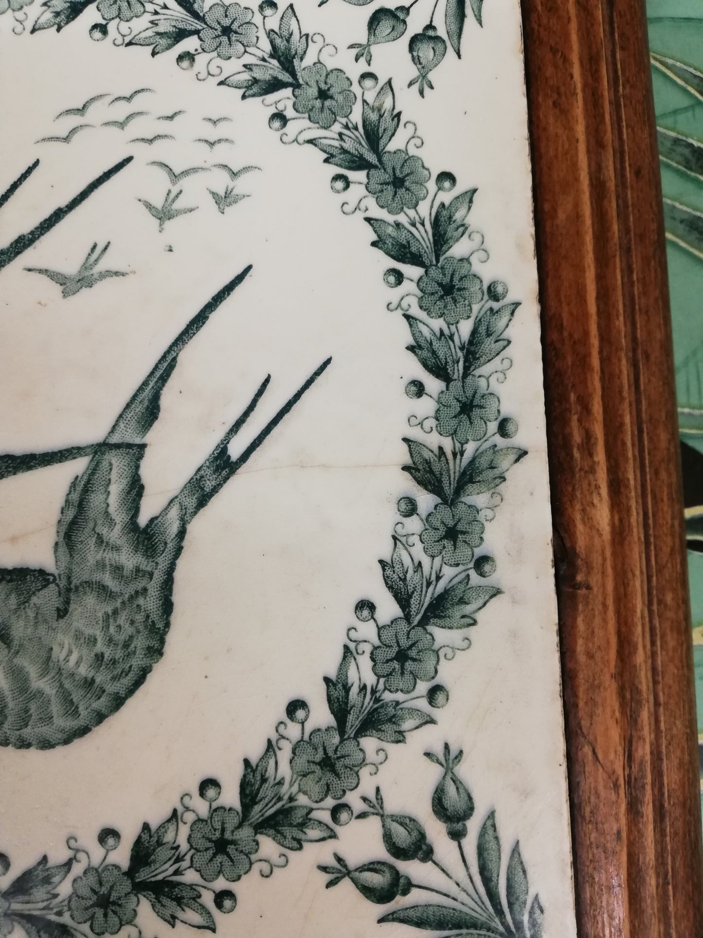 Dessous de Plat terre de Fer Oiseau Longwy