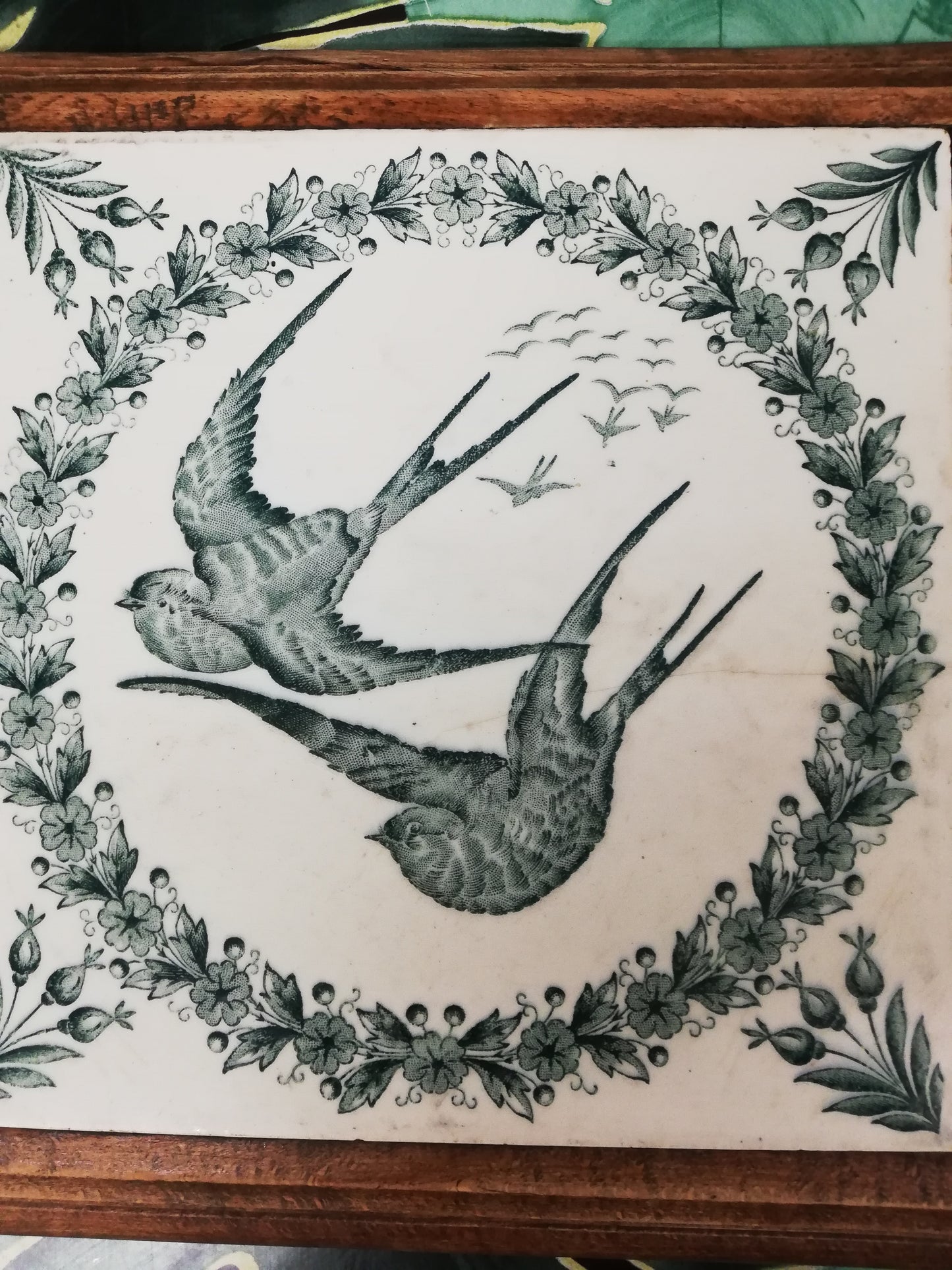 Dessous de Plat terre de Fer Oiseau Longwy