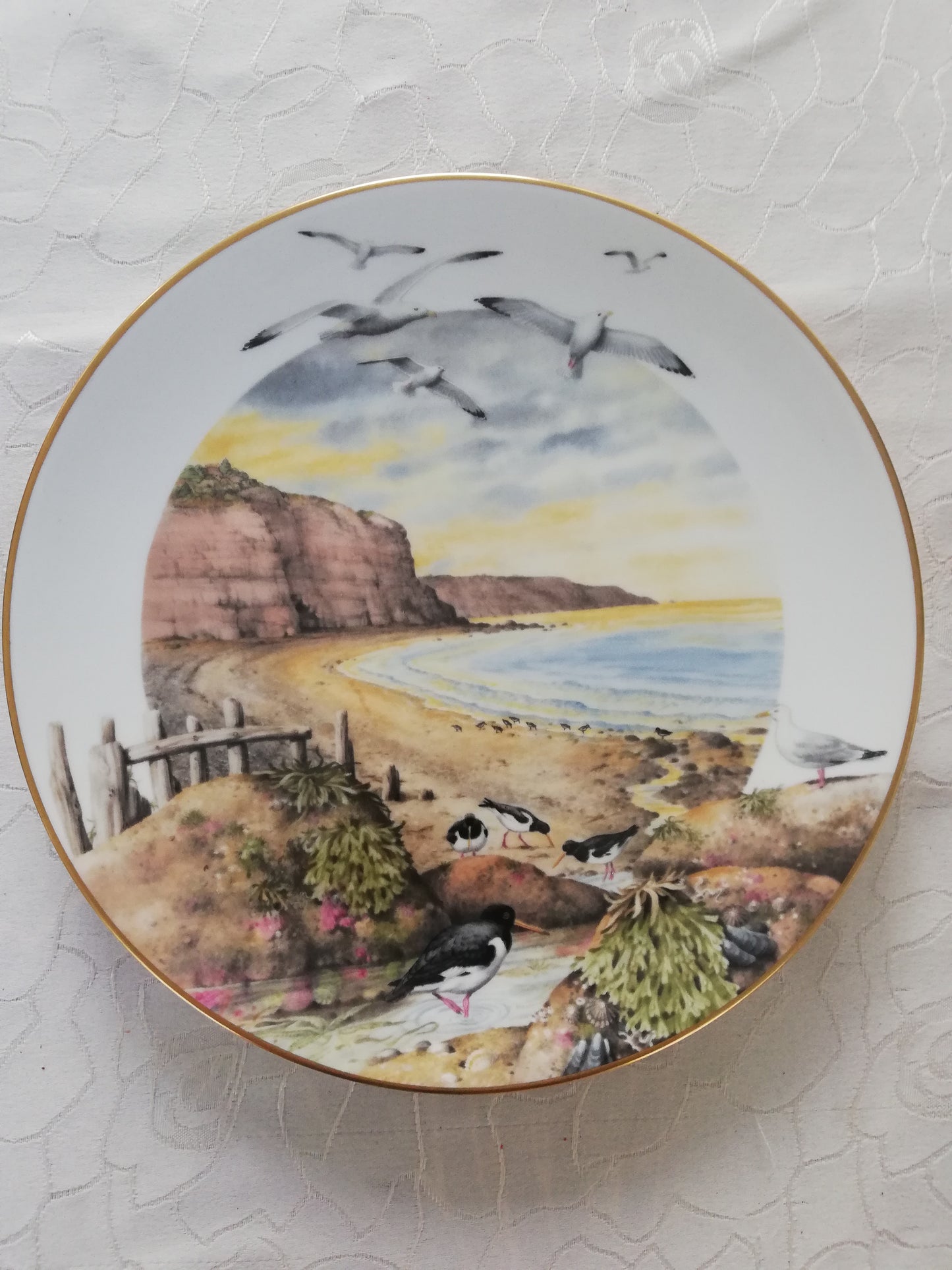 Assiette Fine Porcelaine Royal Worcester Peter Barrett