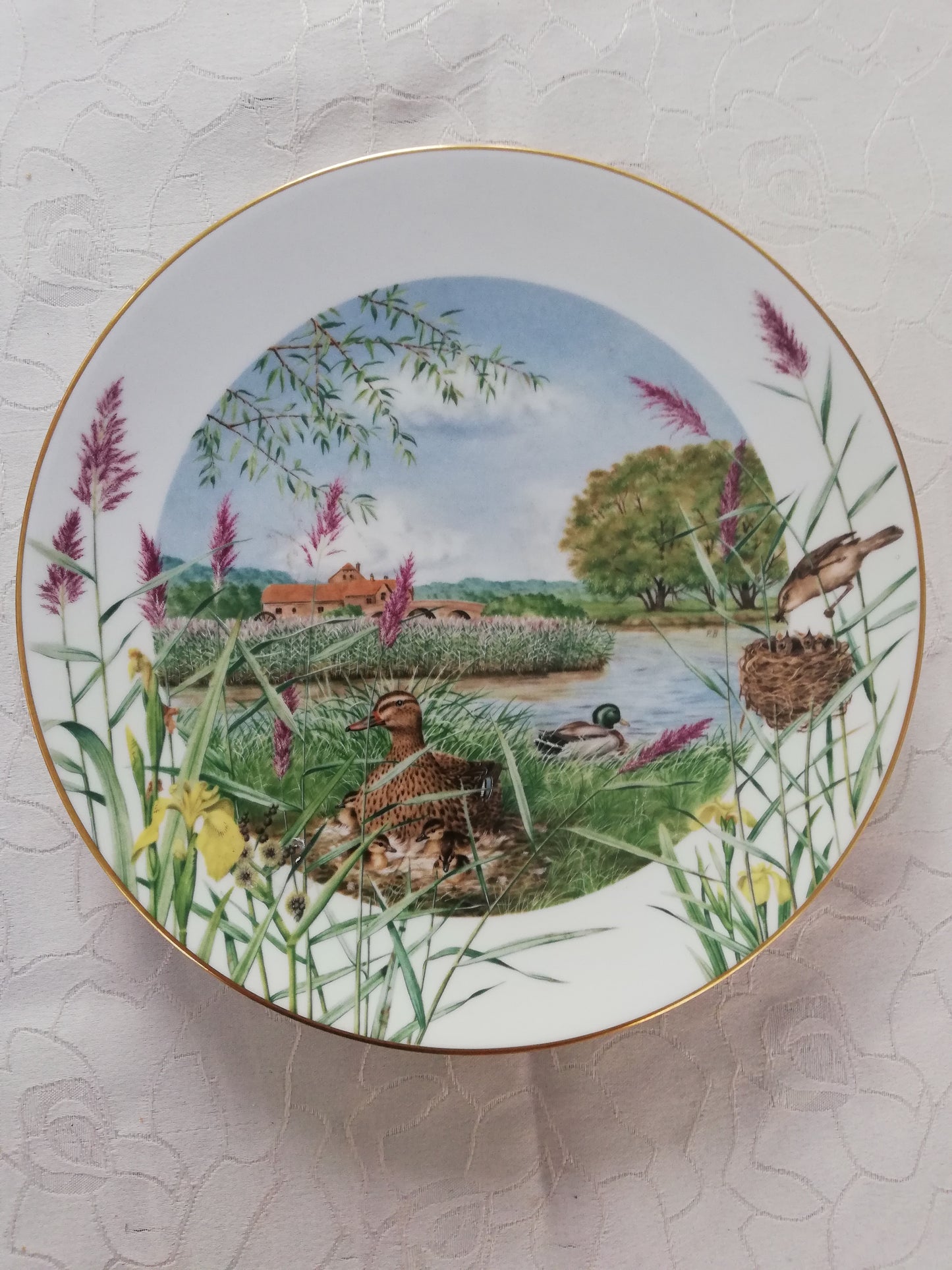 Assiette Fine Porcelaine Royal Worcester Peter Barrett