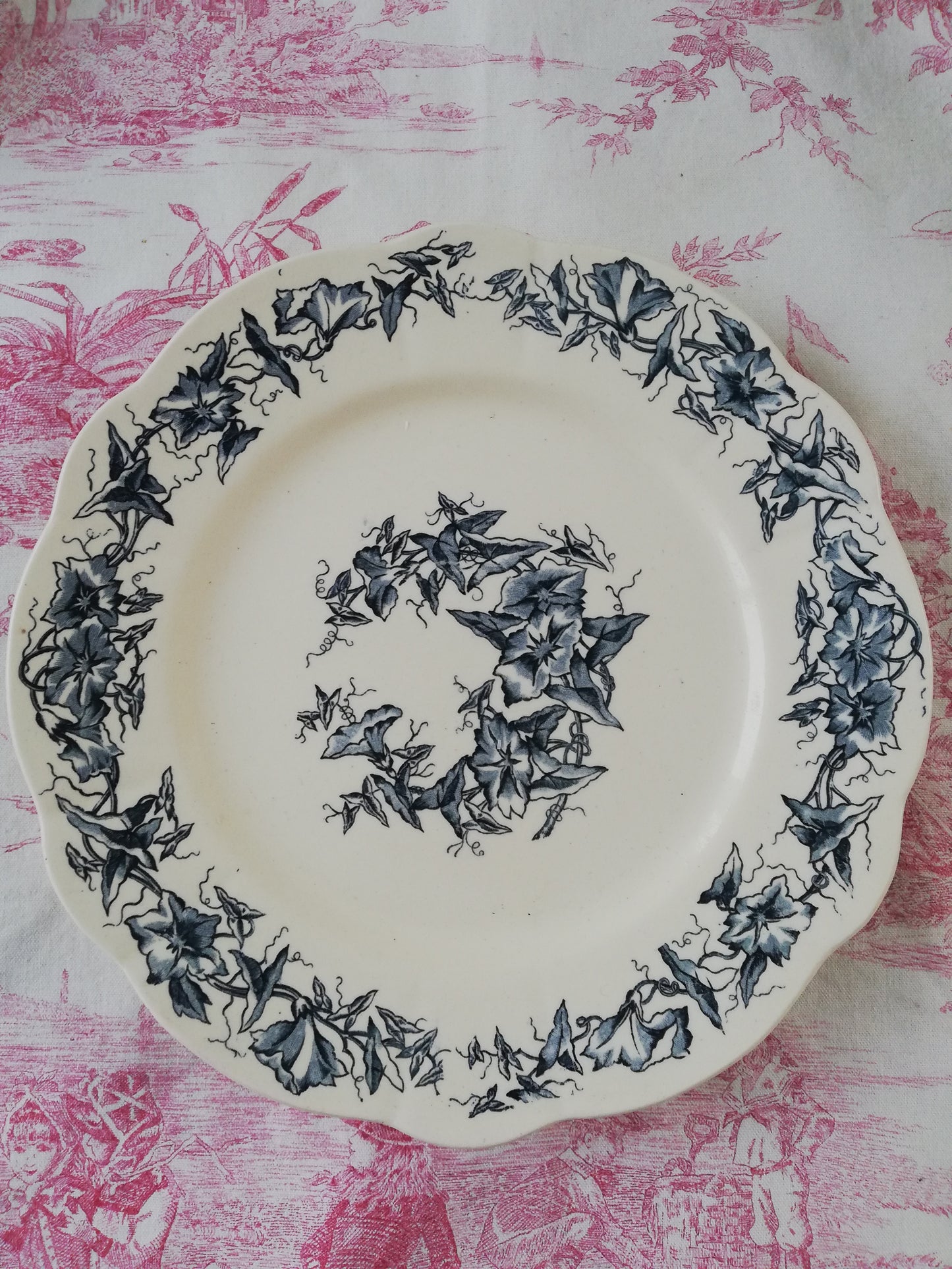 Assiette Terre de Fer Longchamp Liseron