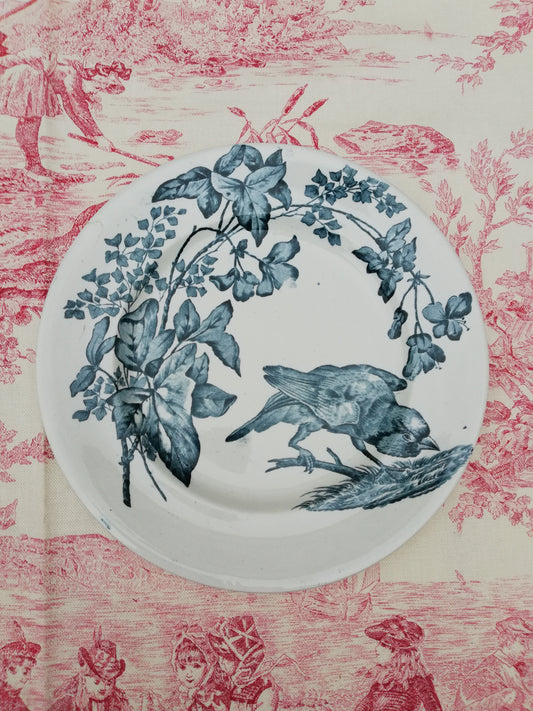 Assiette Longwy Terre de Fer