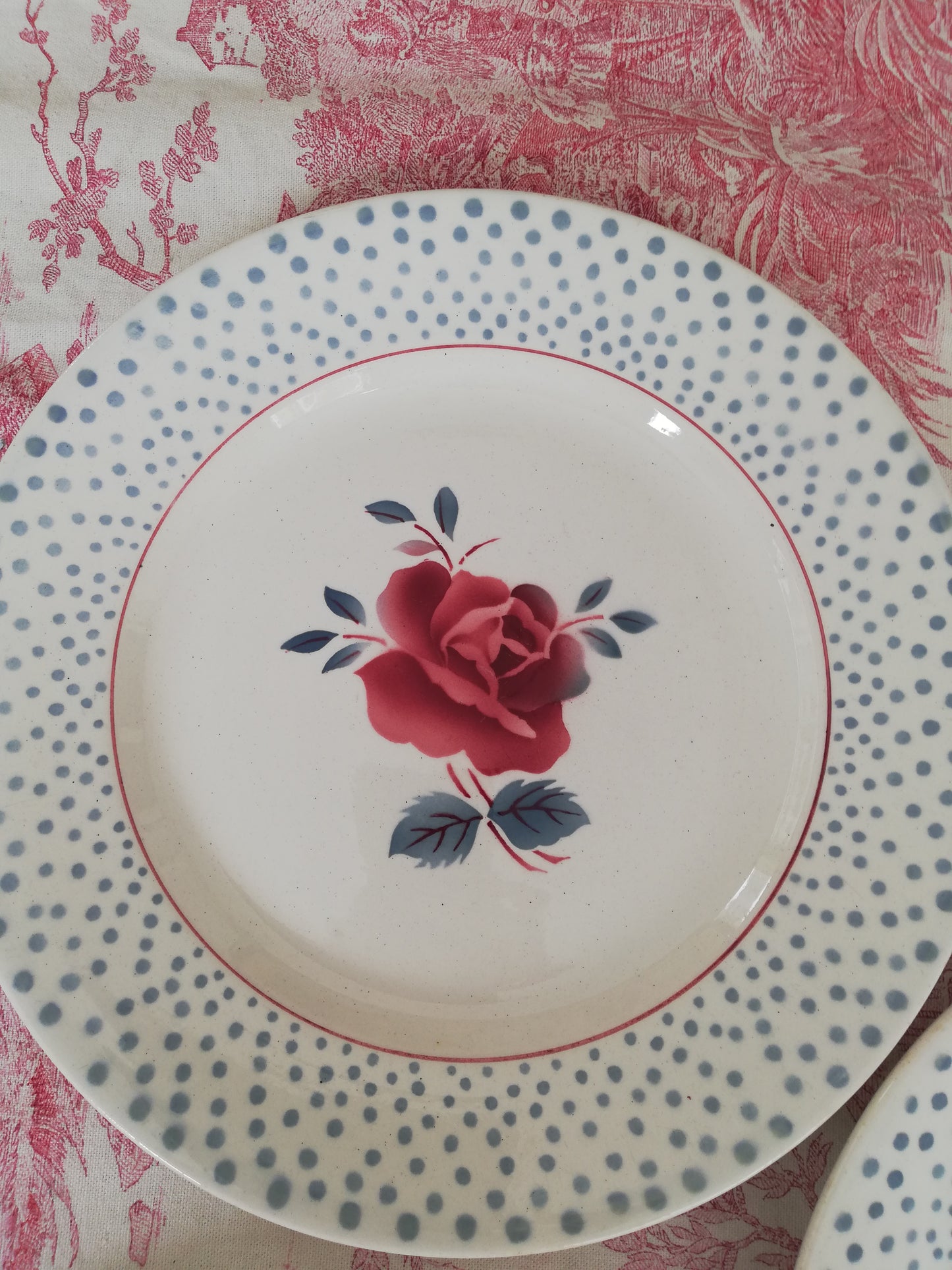 Assiette Digoin Sarreguemines René