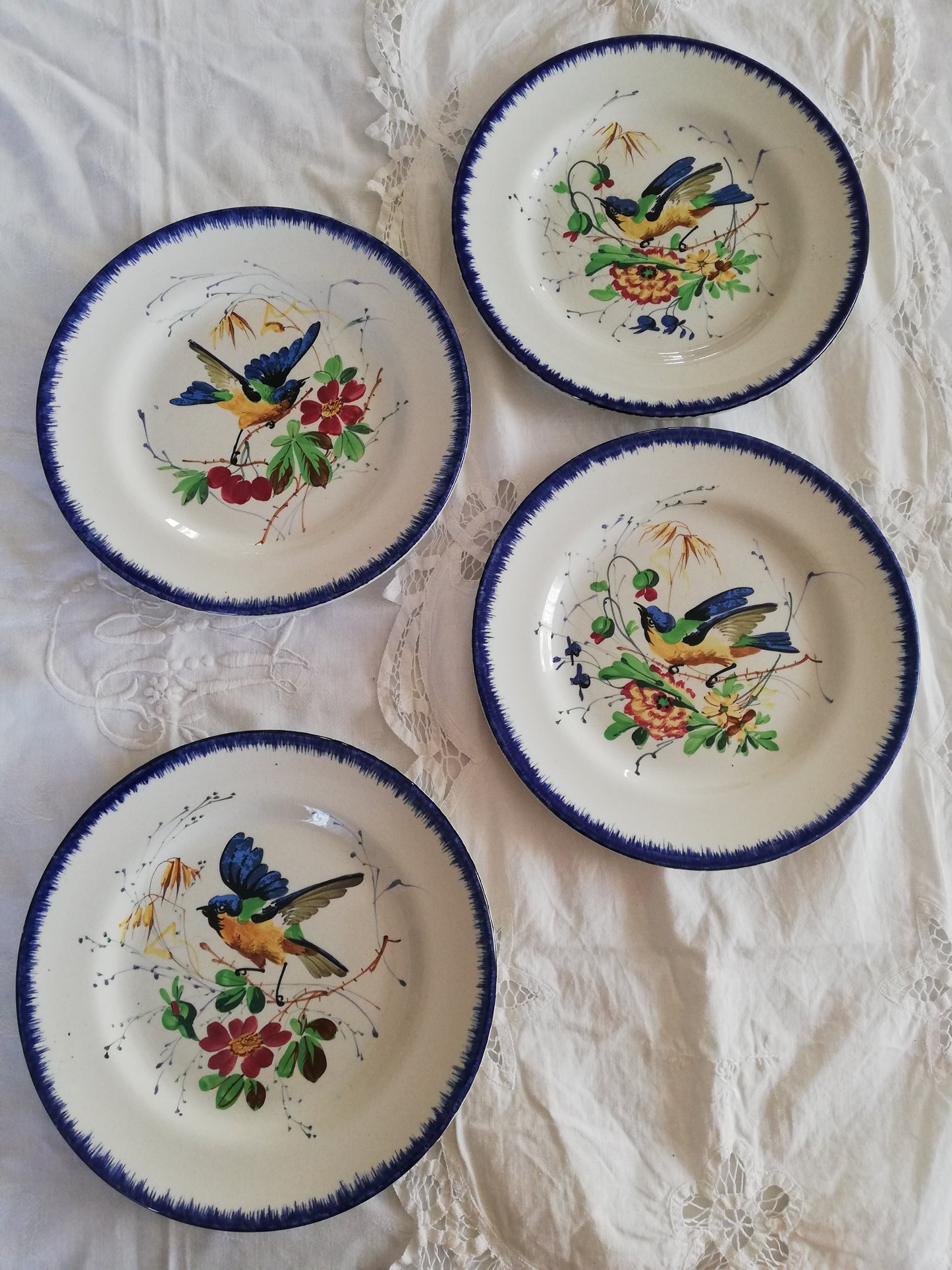 Assiette Choisy le Roi Oiseau
