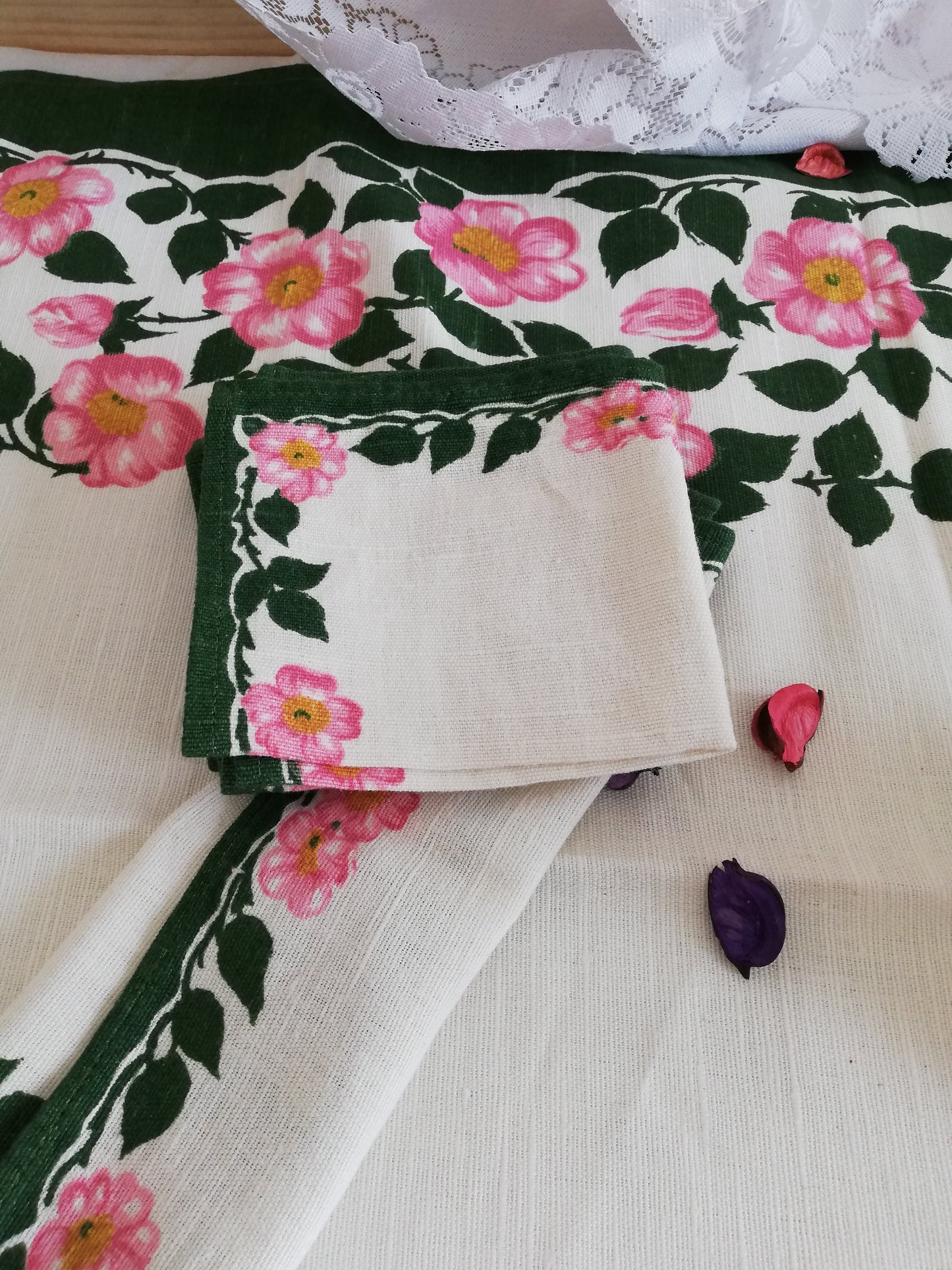 Ensemble Nappe et Serviettes Wild Rose Villeroy et Boch