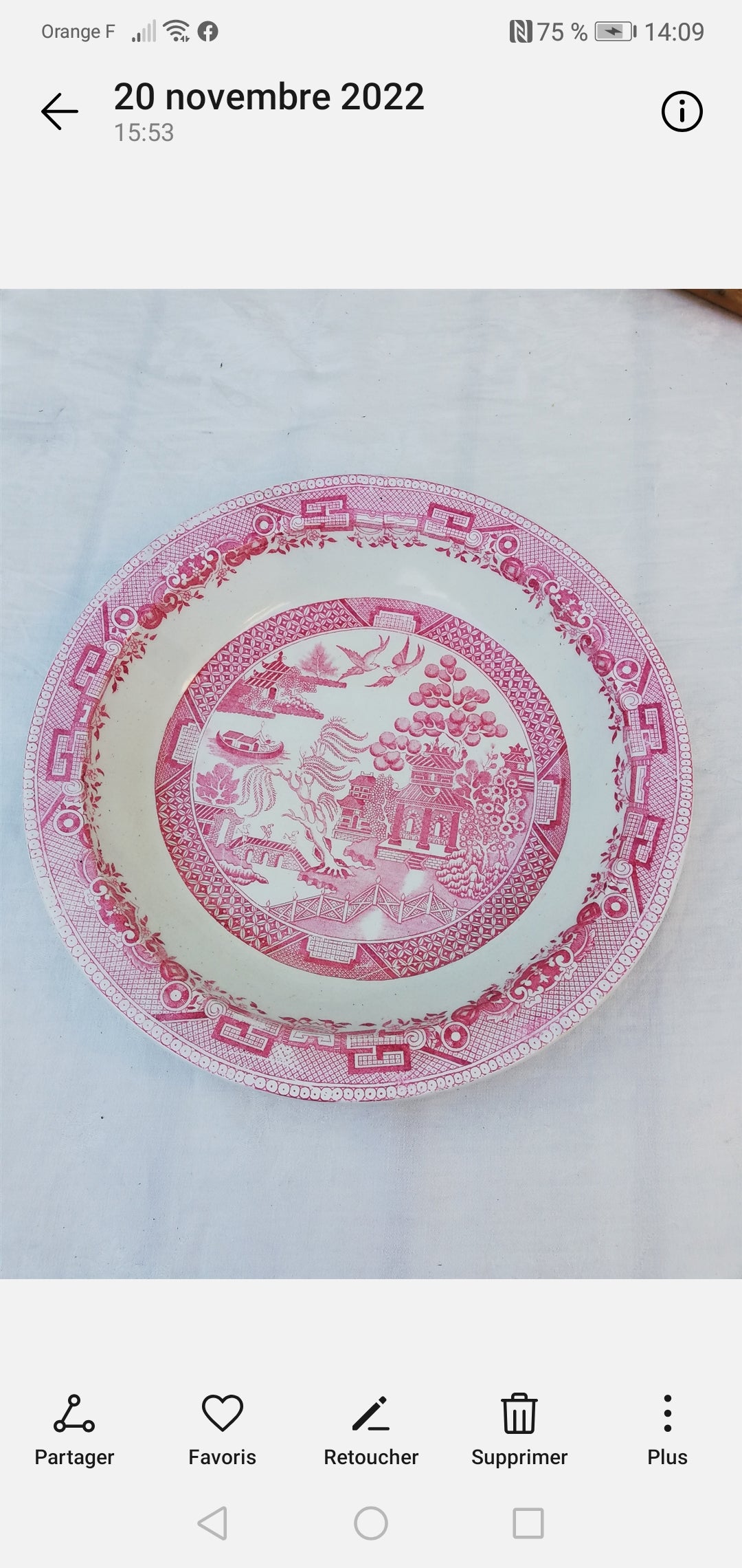 Plat Rond en Terre de Fer