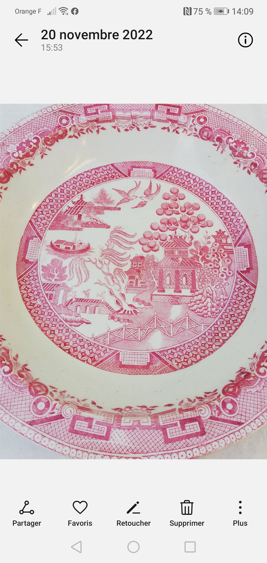 Plat Rond en Terre de Fer