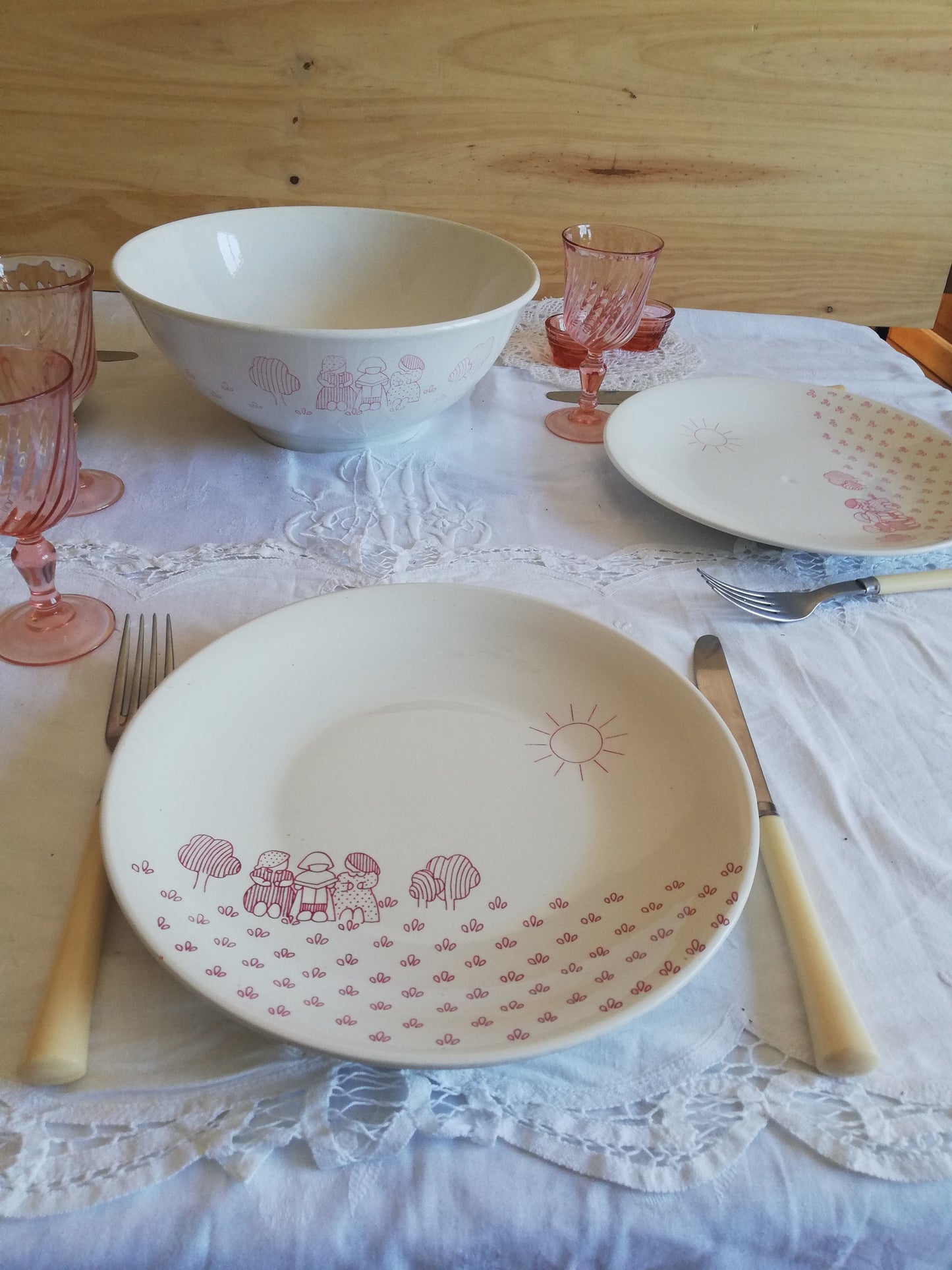 Assiettes Sarreguemines x 4