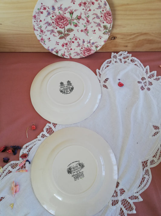 Assiette plate Rose Chintz