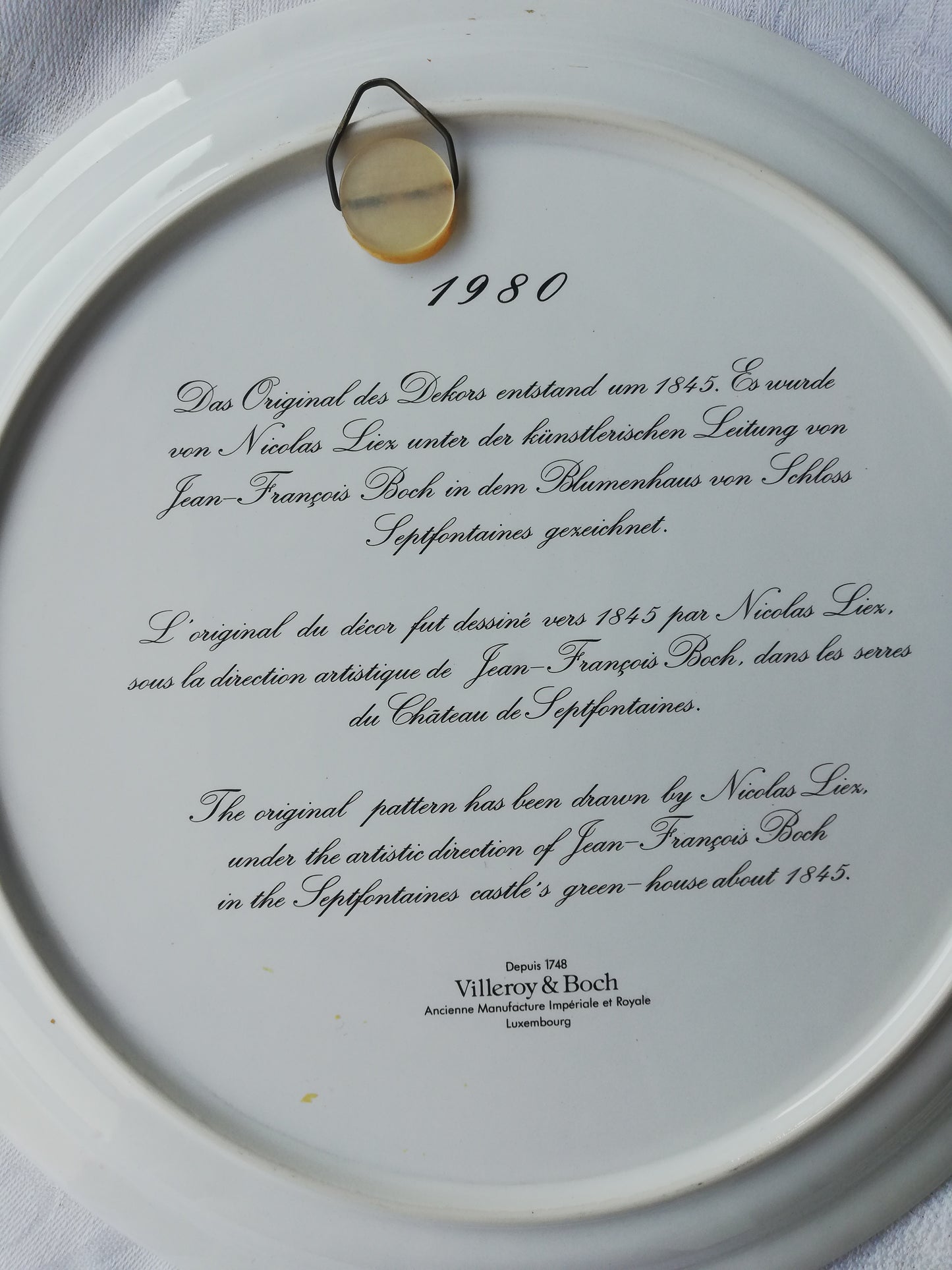 Assiette Villeroy et Boch Caméllia