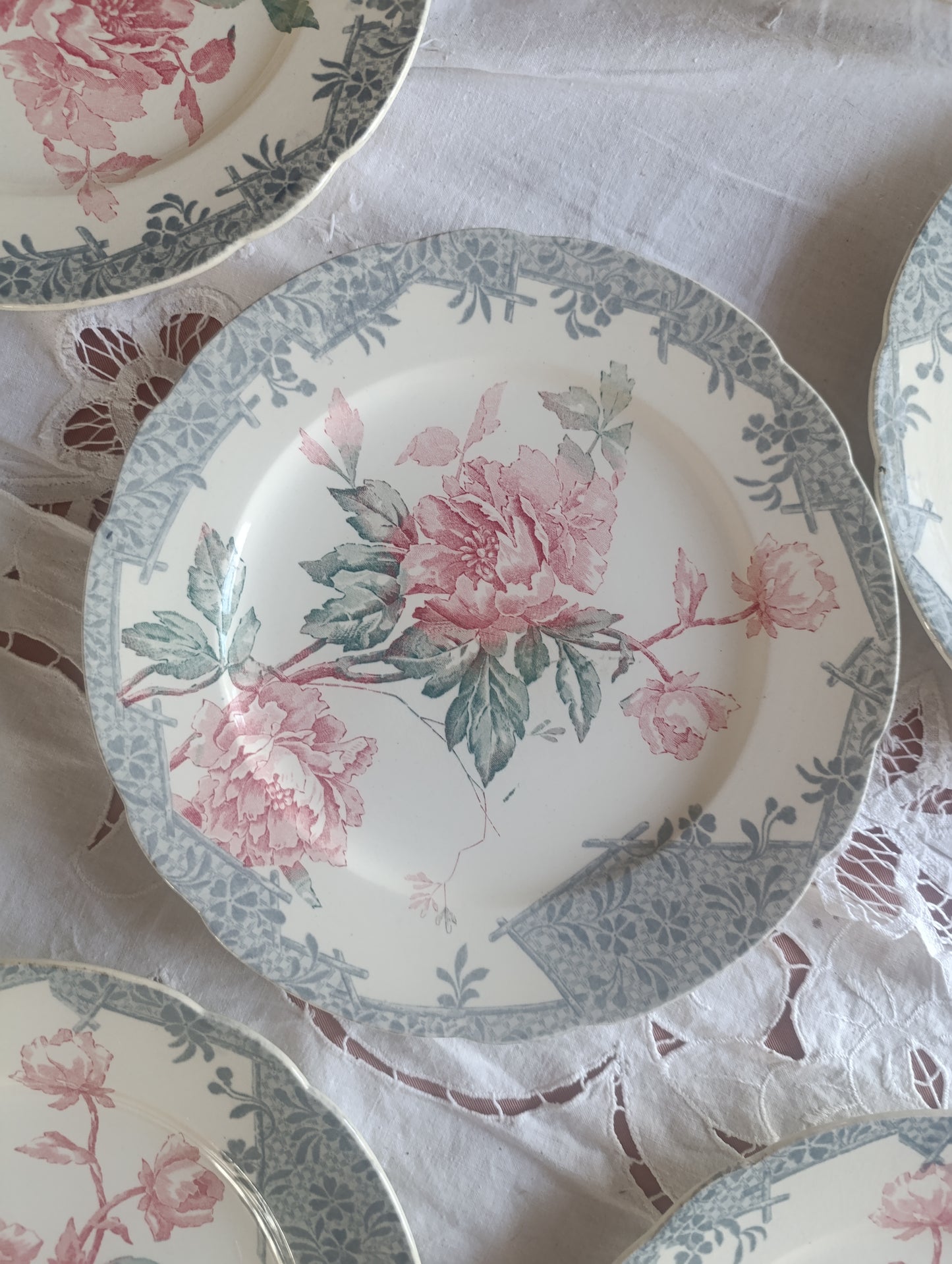 Assiette Pivoine Longwy