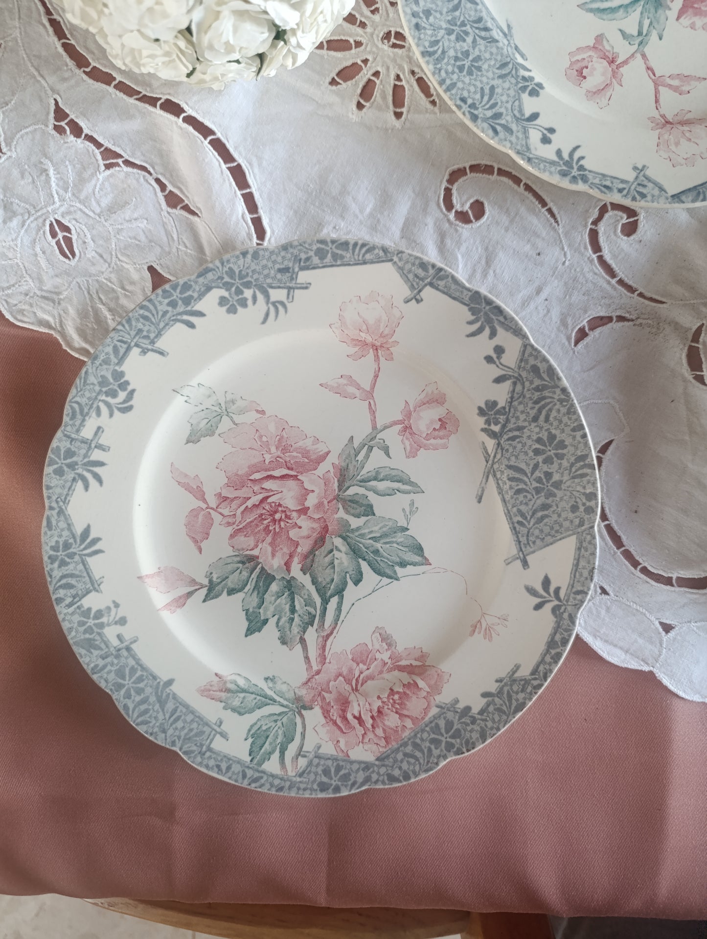 Assiette Pivoine Longwy