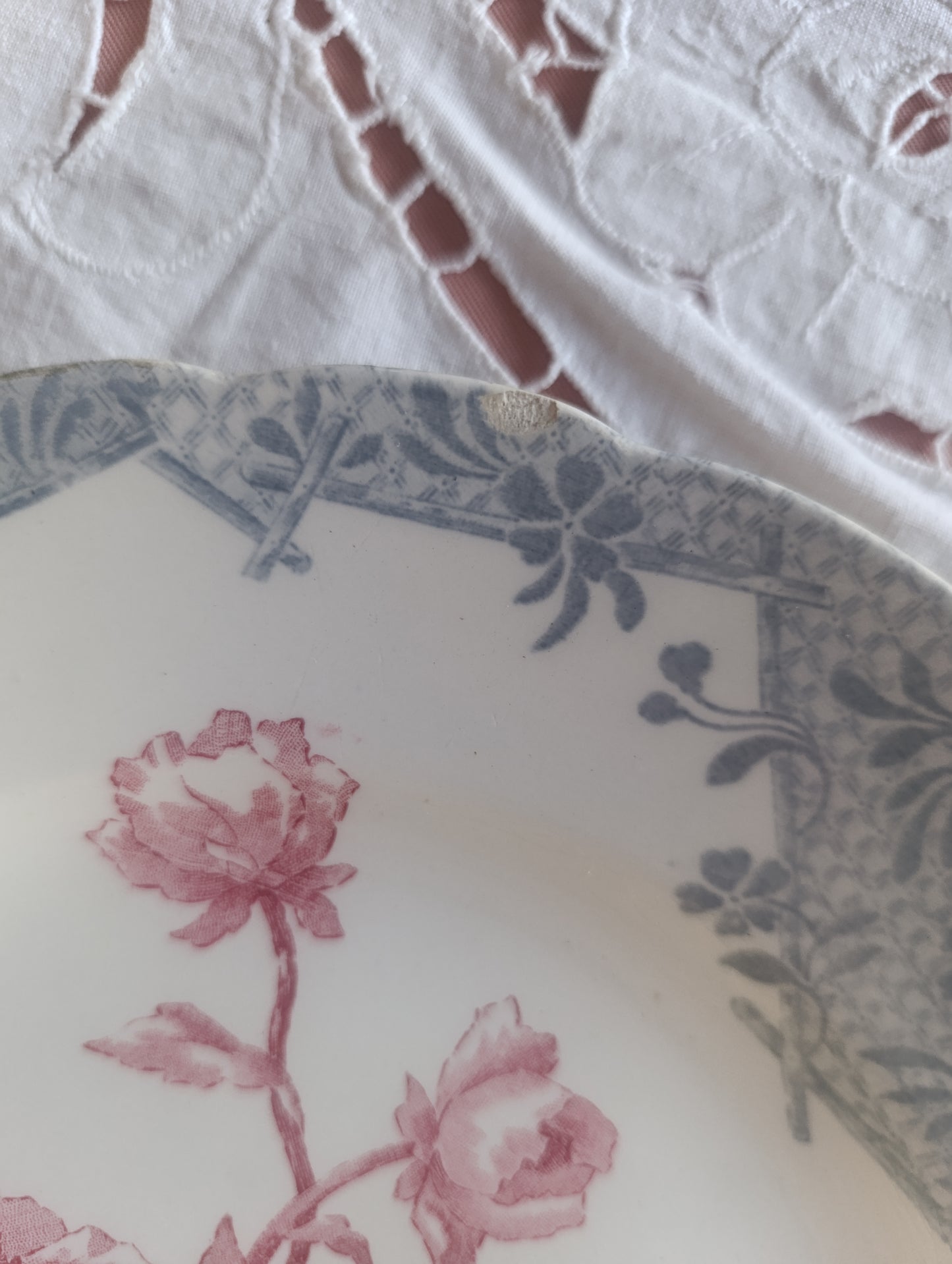 2 Assiettes Pivoine Longwy