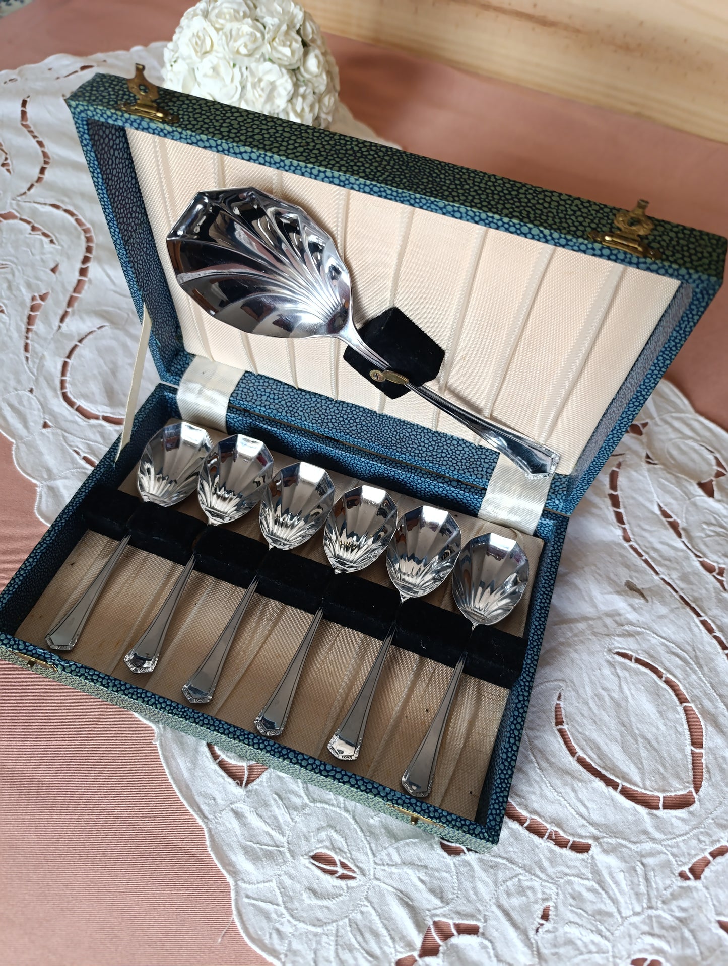 Coffret Cuillères vintage art deco