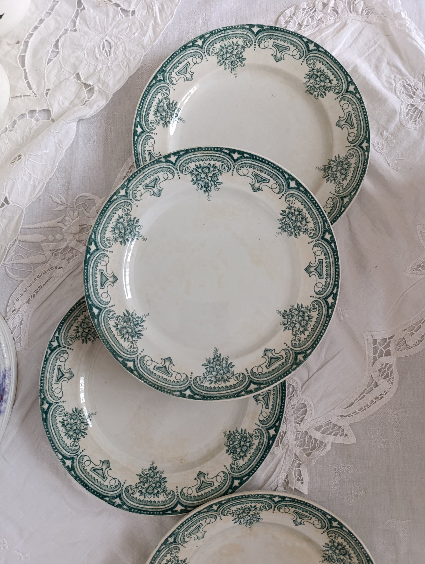 Assiettes Narcisses Onnaing x 4