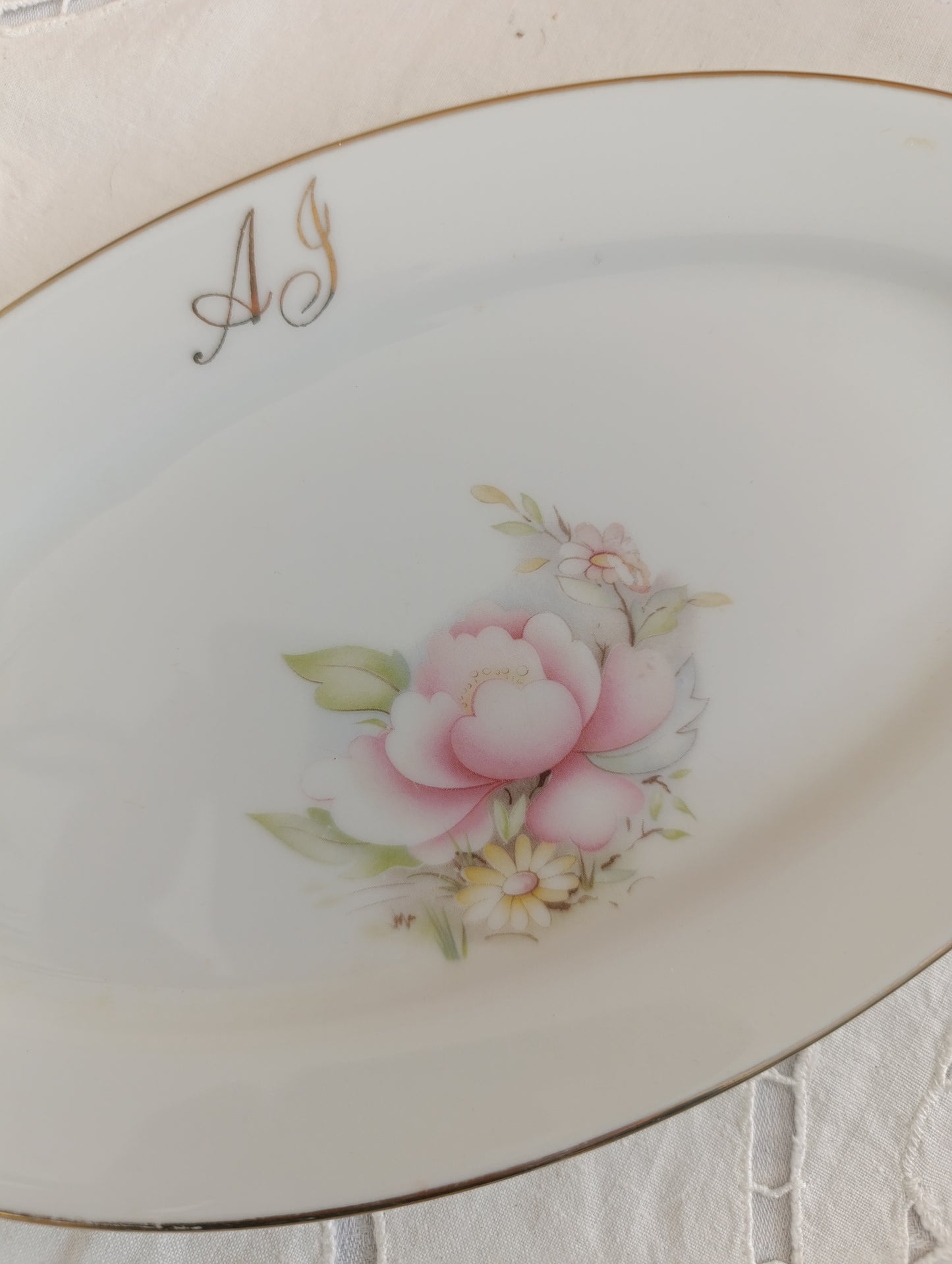 Ravier Porcelaine Limoges Monogramme