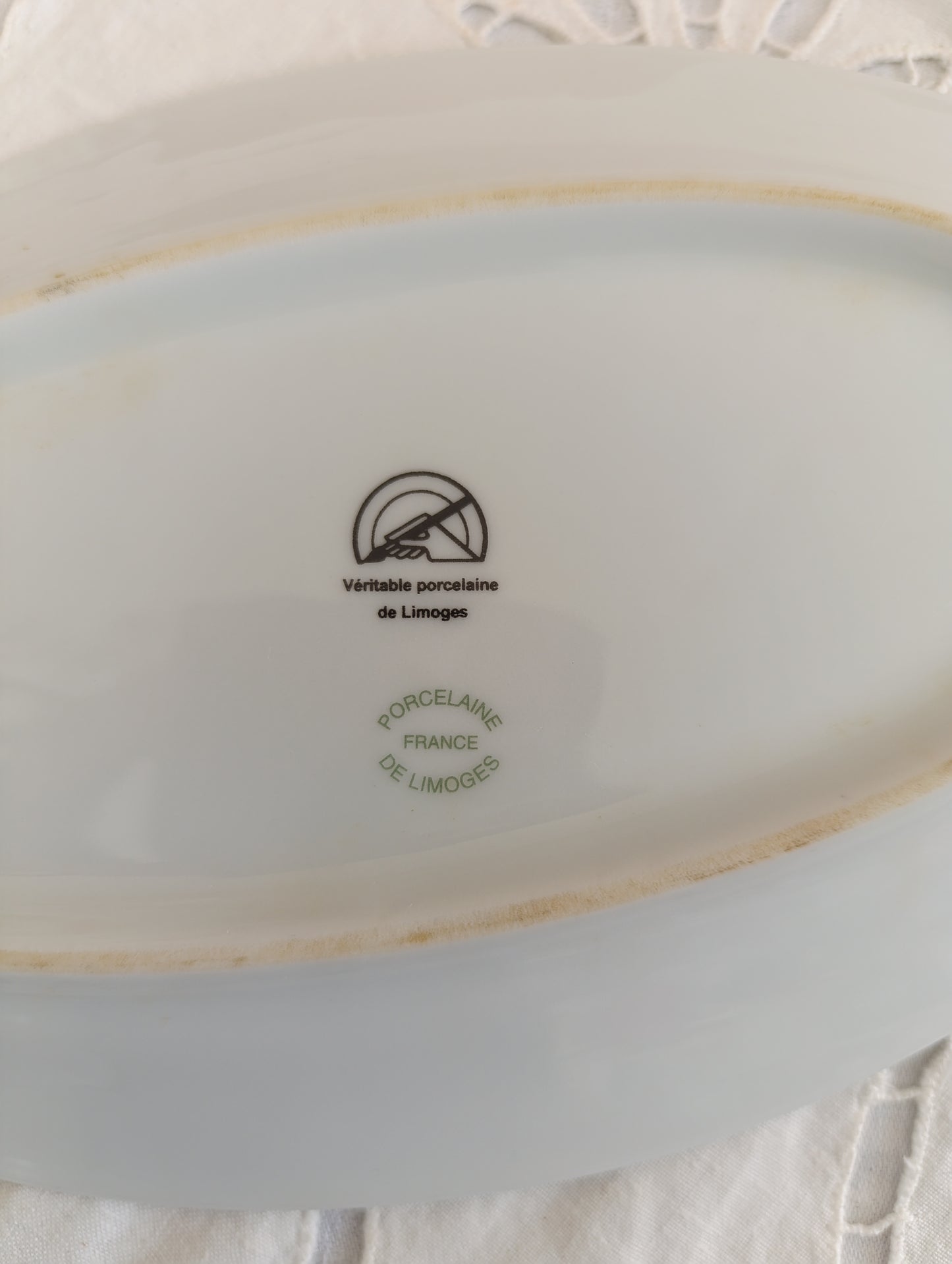 Ravier Porcelaine Limoges Monogramme