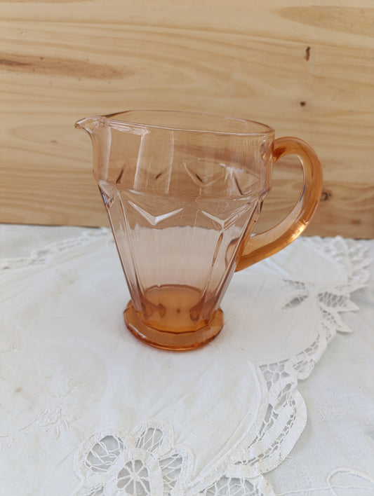 Carafe ancienne verre rose