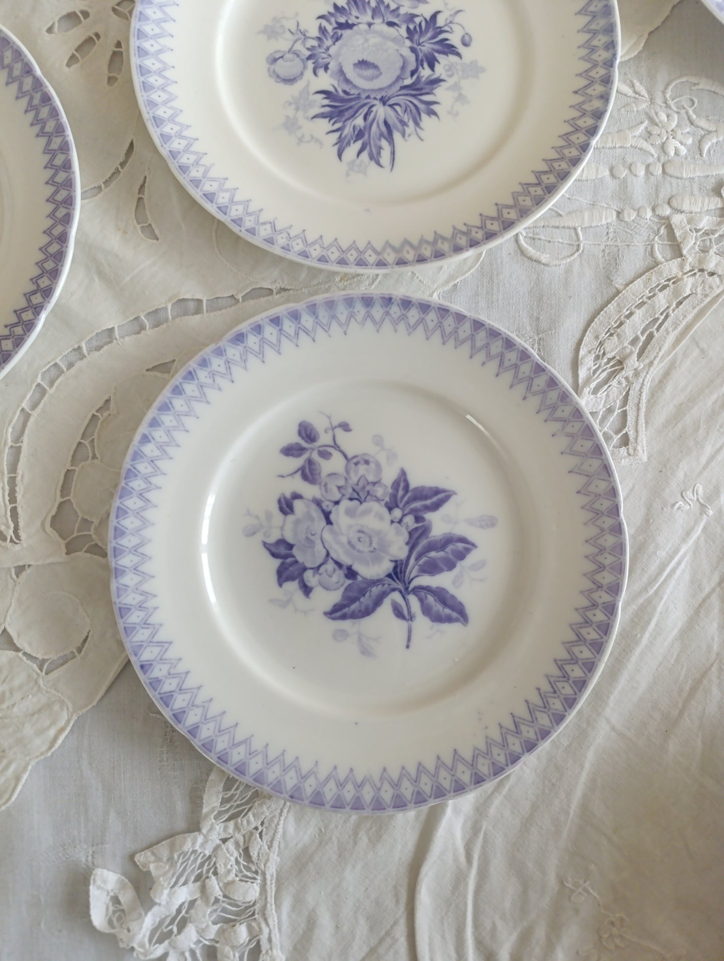 Assiettes Porcelaine Sarreguemines