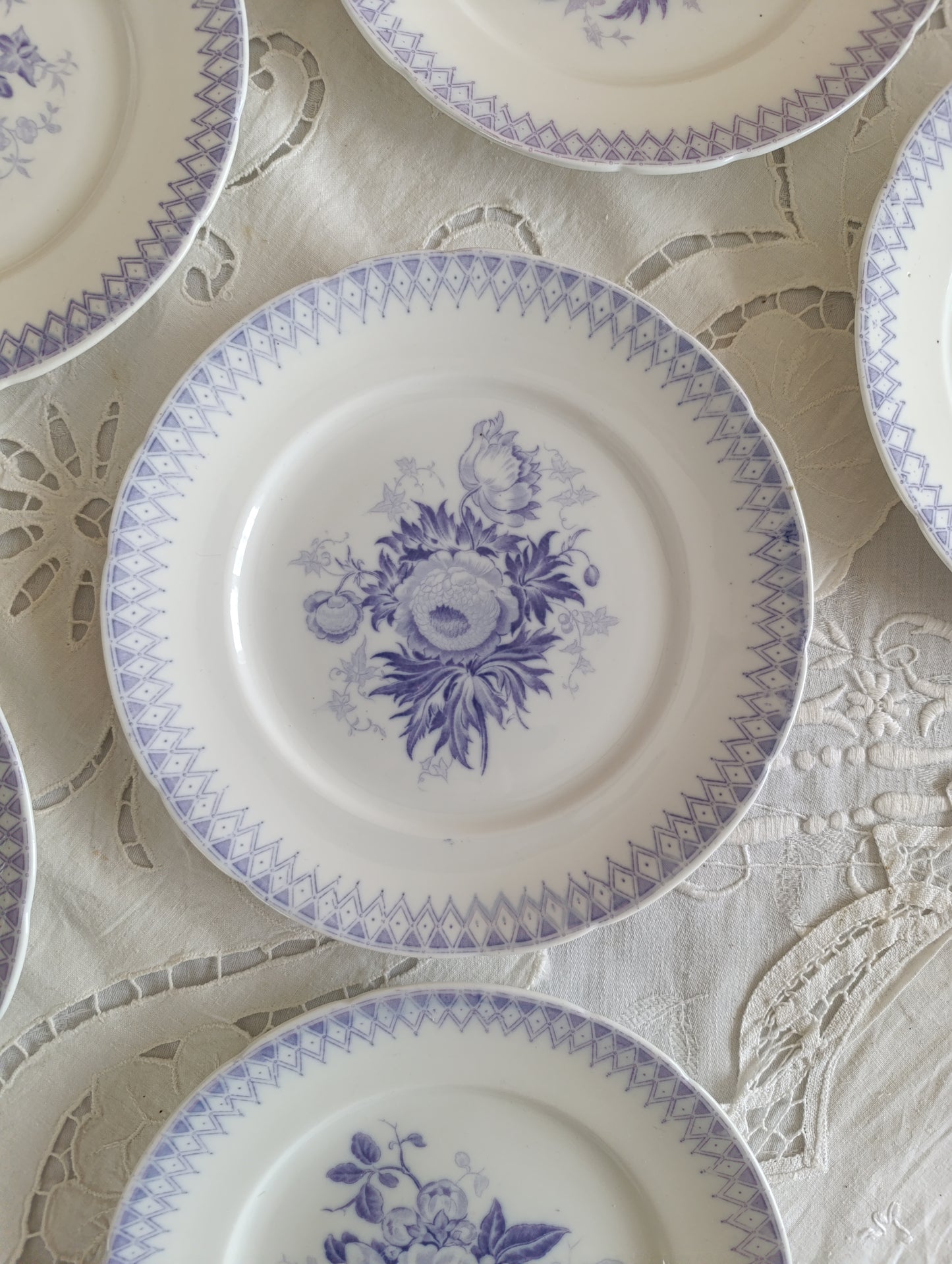 Assiettes Porcelaine Sarreguemines