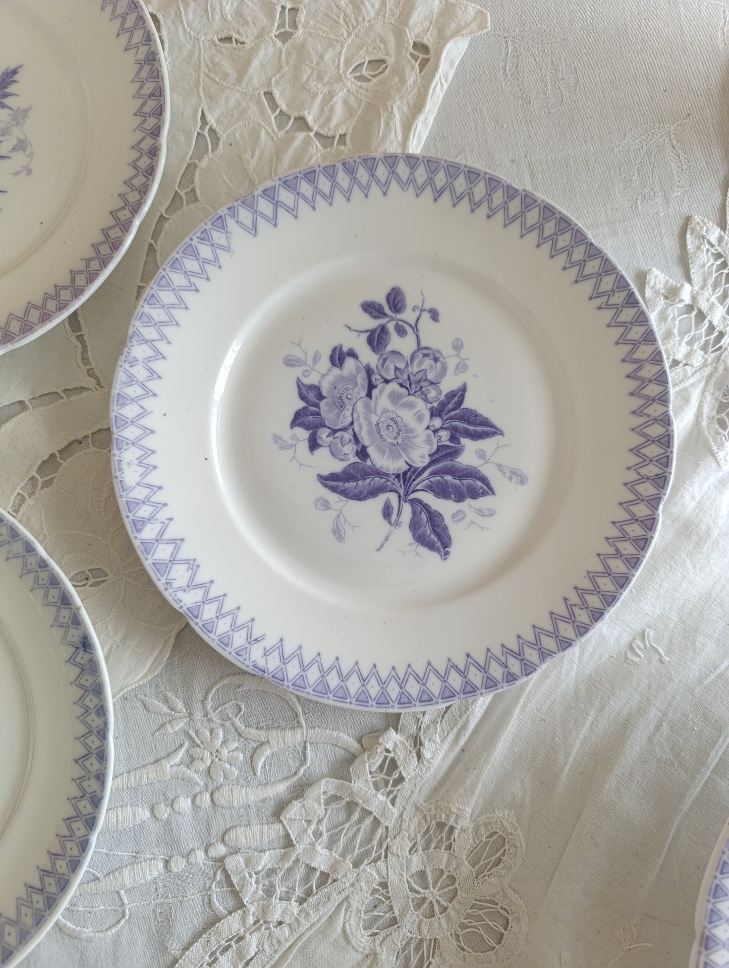 Assiettes Porcelaine Sarreguemines