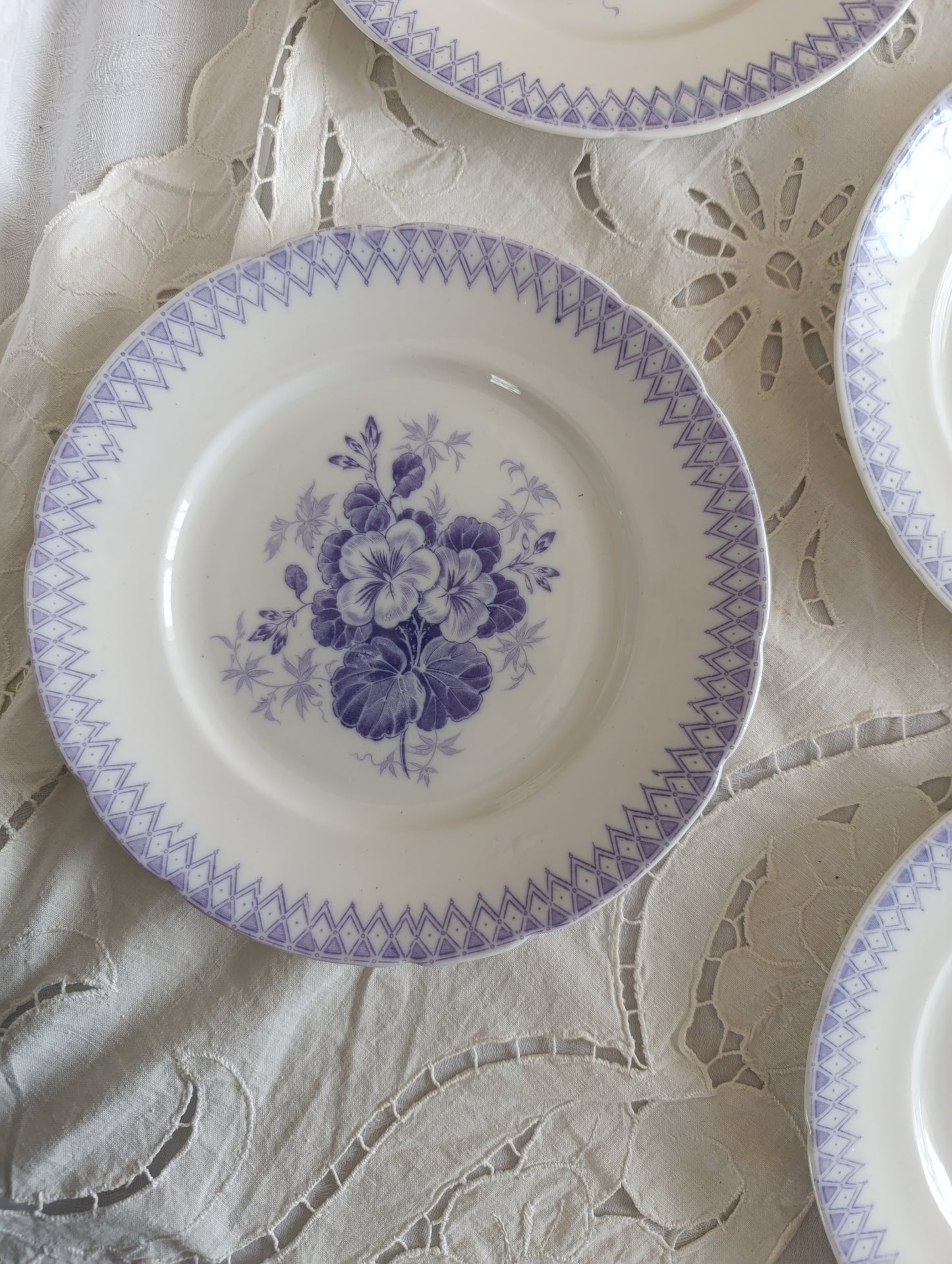 Assiettes Porcelaine Sarreguemines