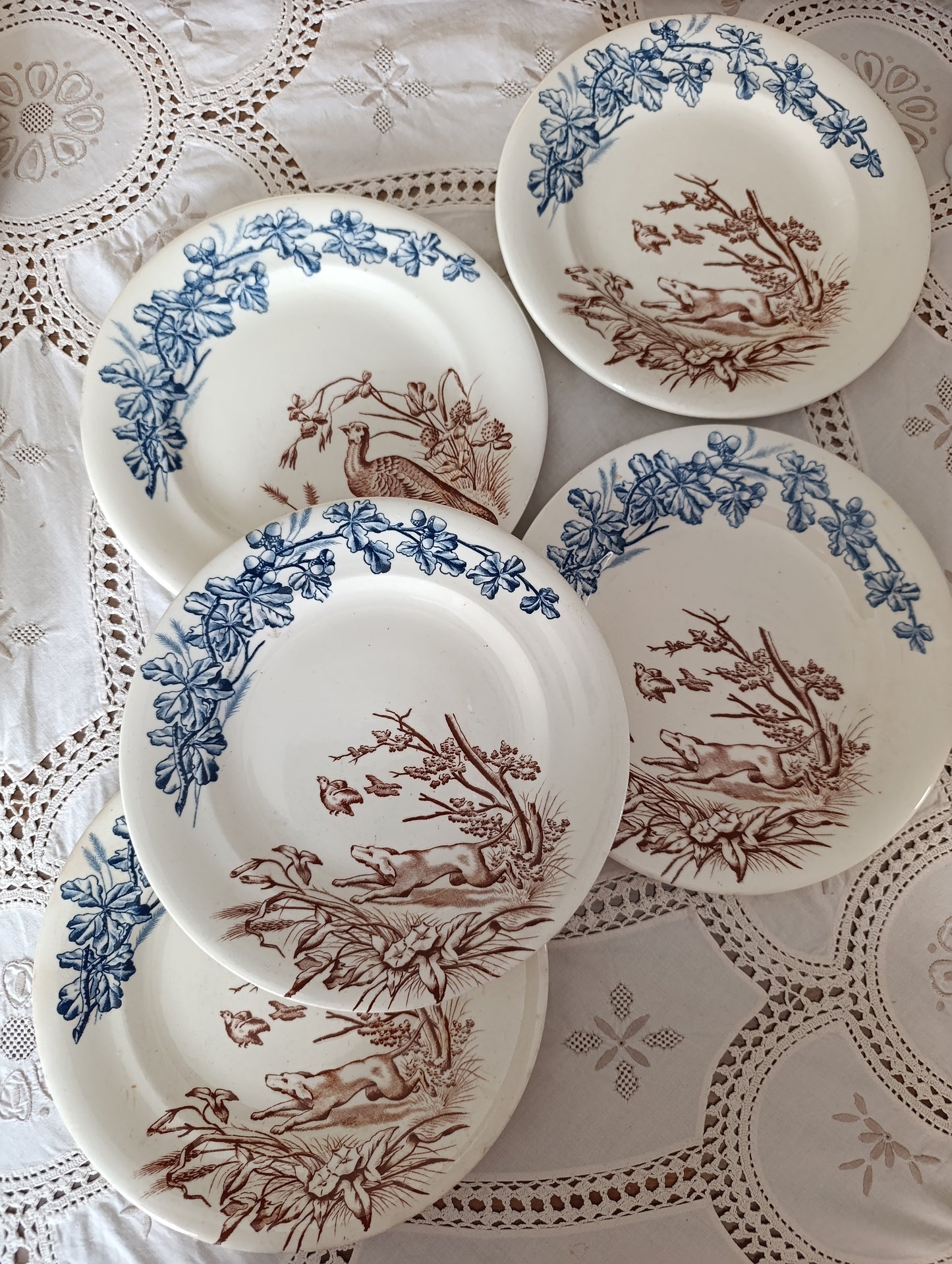 Assiette Chasse terre de fer Clairefontaine