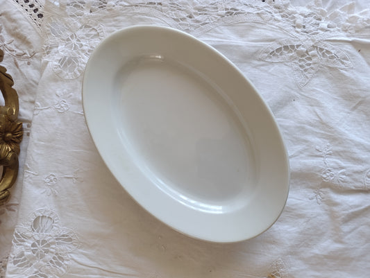 Ravier ancien blanc porcelaine