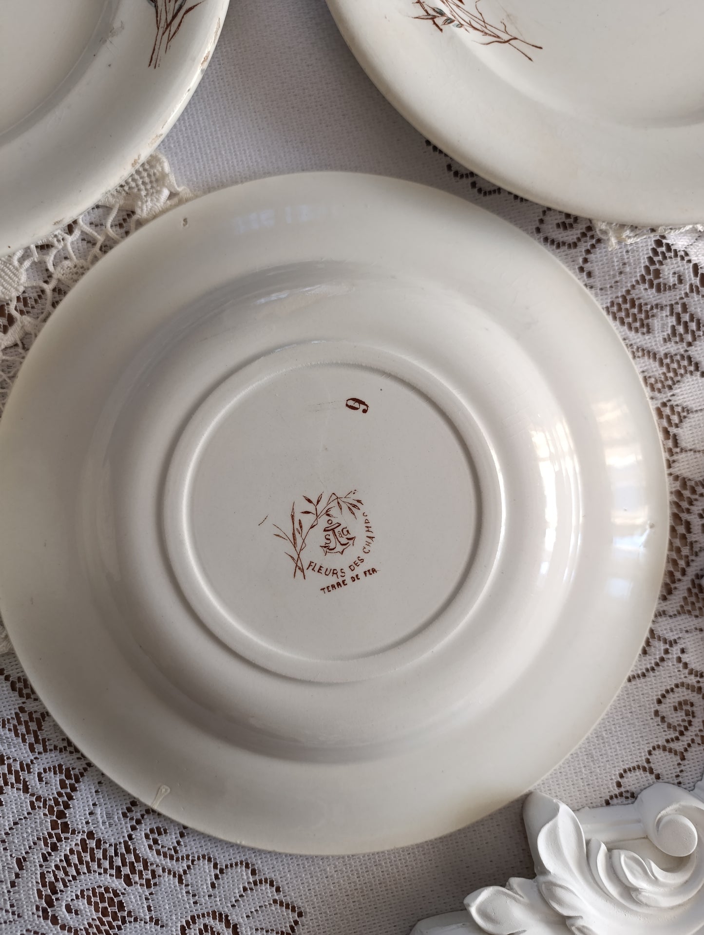 Assiette terre de fer Fleurs des champs SG Clairefontaine