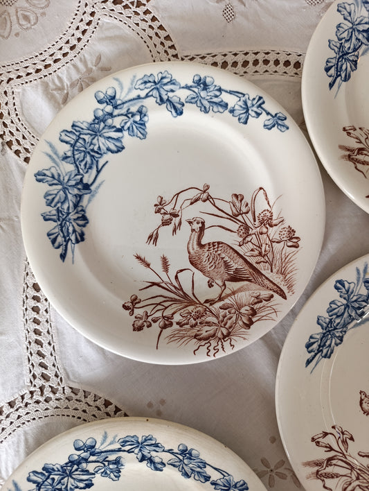 Assiette Chasse terre de fer Clairefontaine