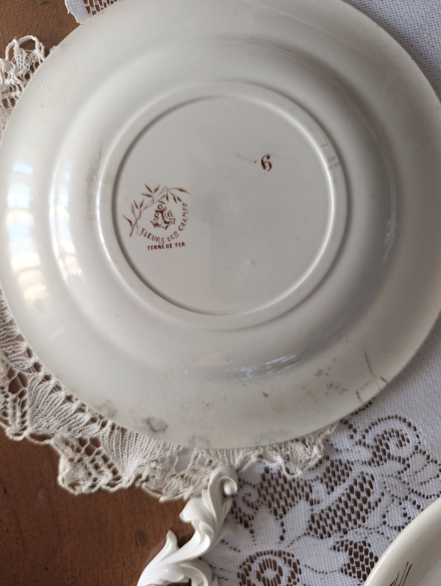 Assiette terre de fer Fleurs des champs SG Clairefontaine