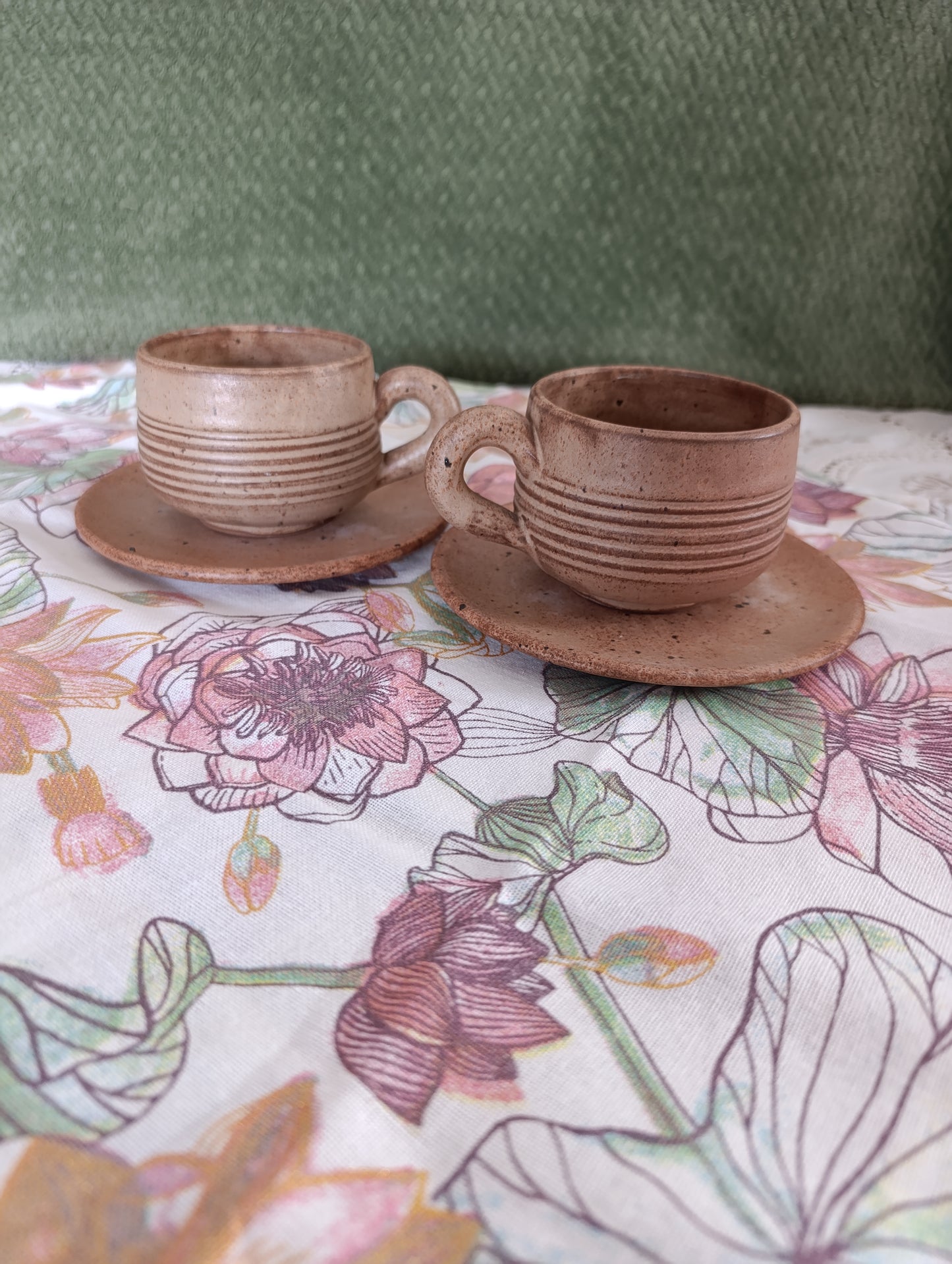 Tasses à thé Vallauris gres
